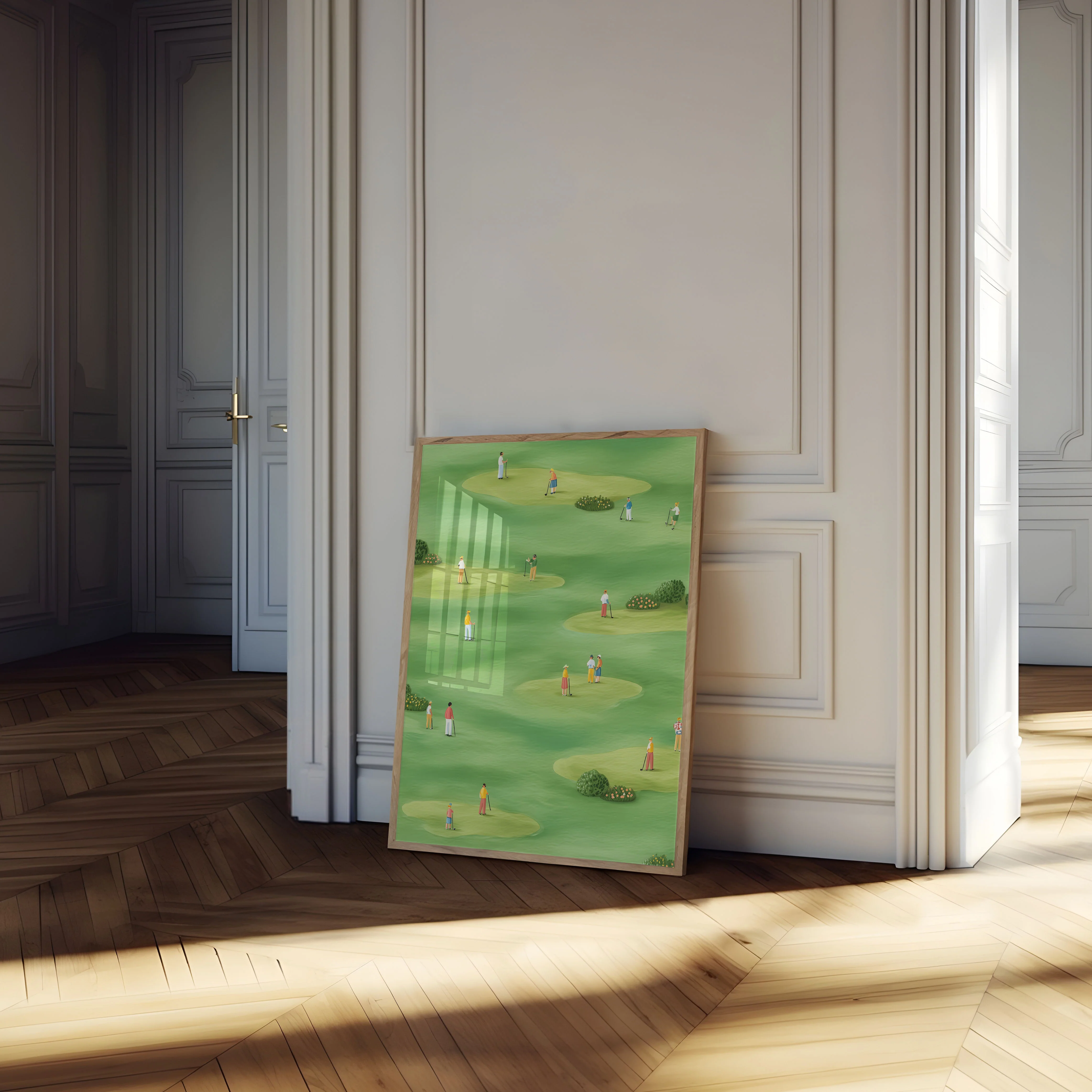 Sunny Golf Course Landscape Poster - Image 4