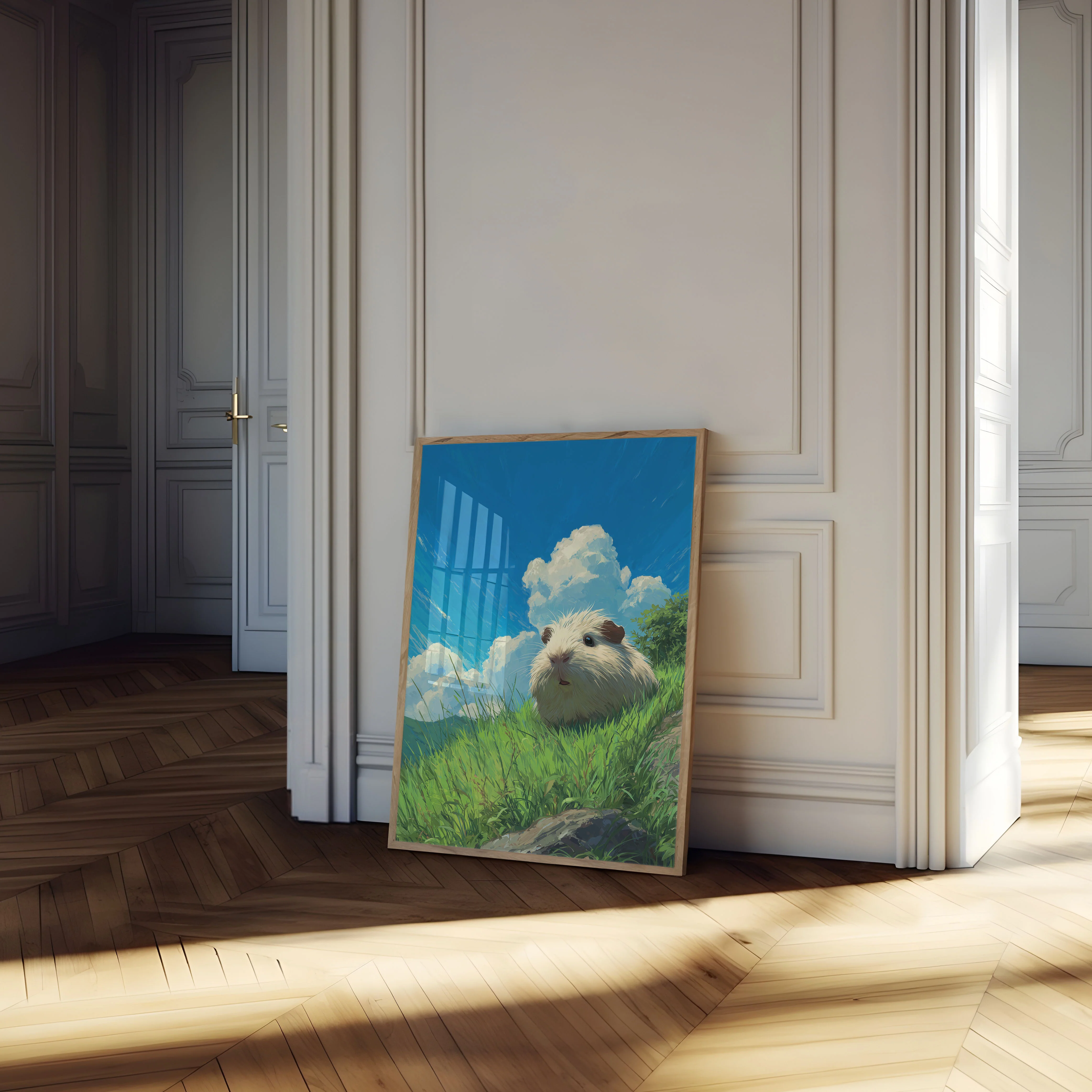 Sunny Meadow Guinea Pig Poster - Image 4