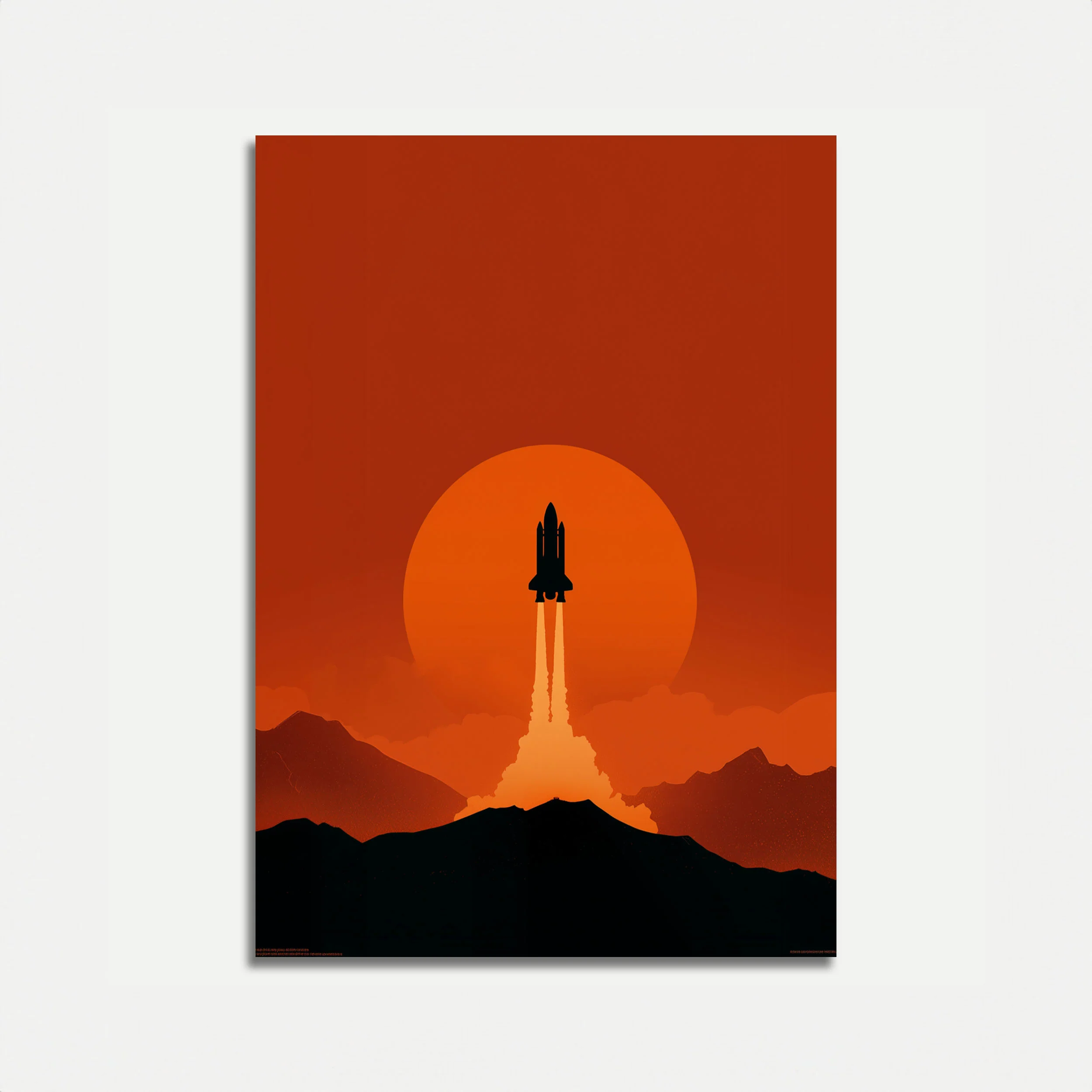 Sunrise Space Shuttle Poster