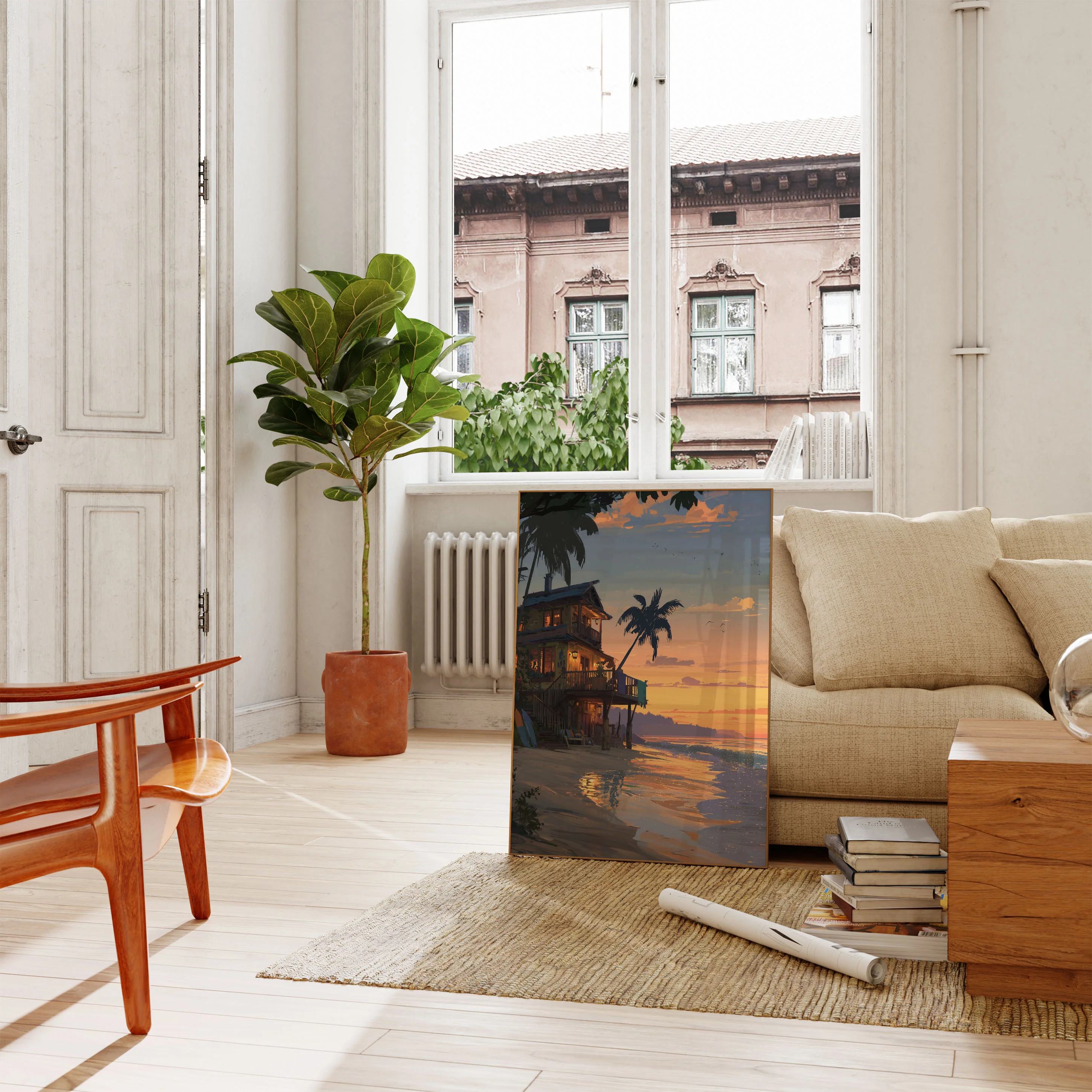Sunset Beach House Poster - Image 2