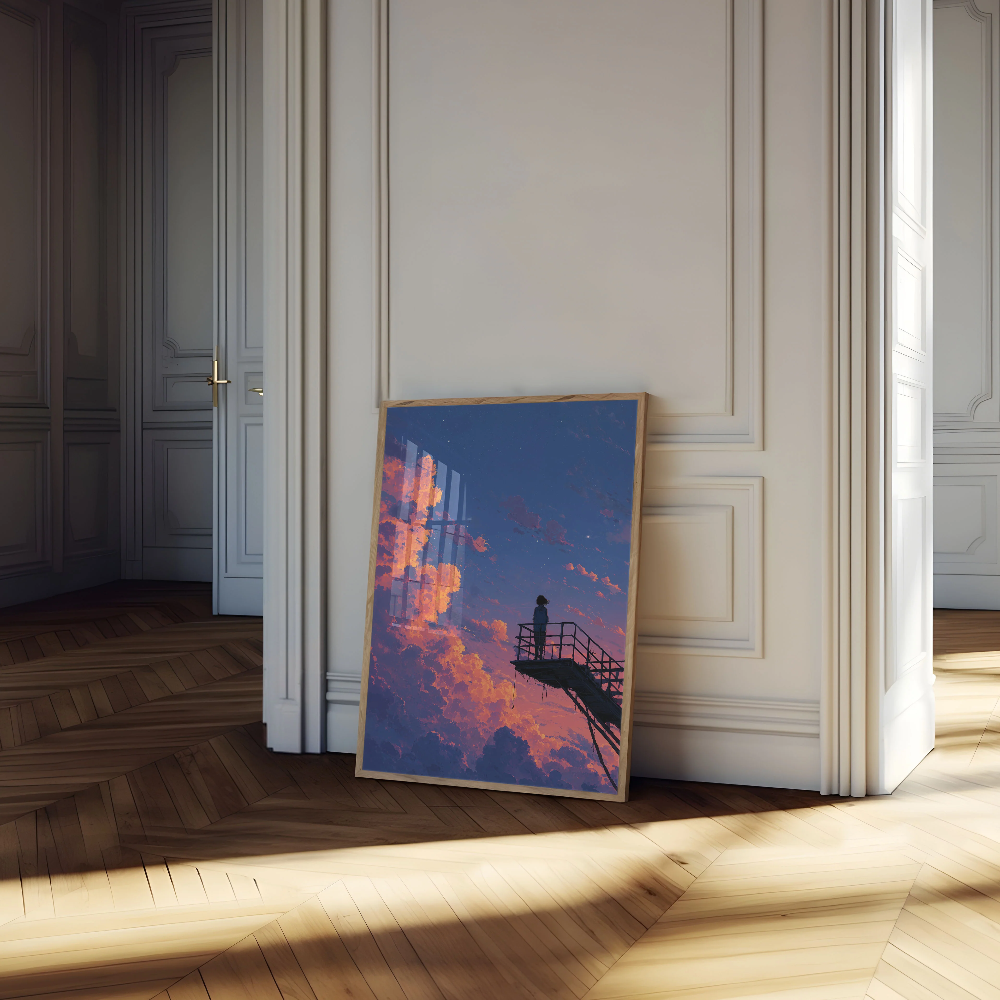 Sunset Clouds Contemplation Poster - Image 4
