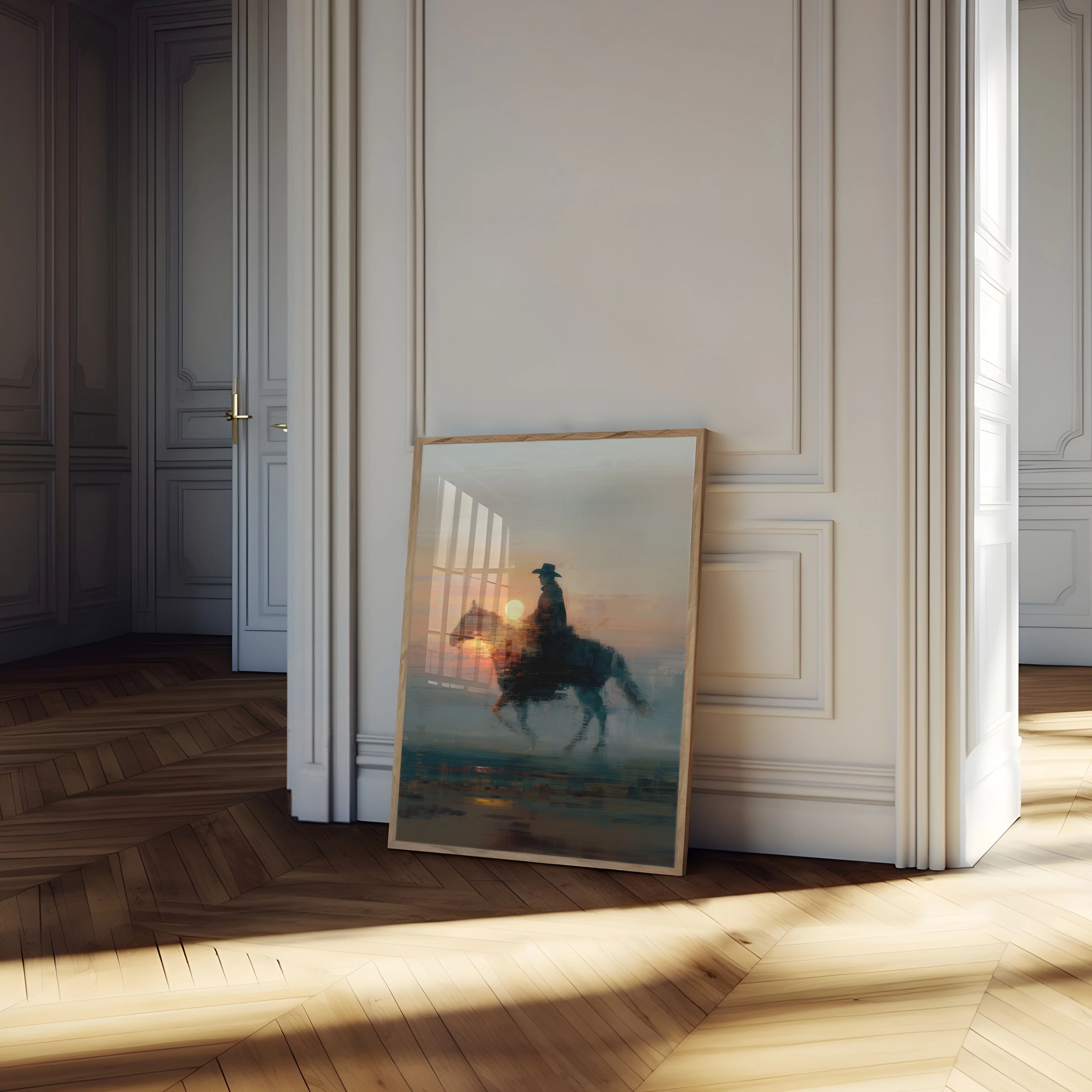 Sunset Cowboy Horizon Poster - Image 4