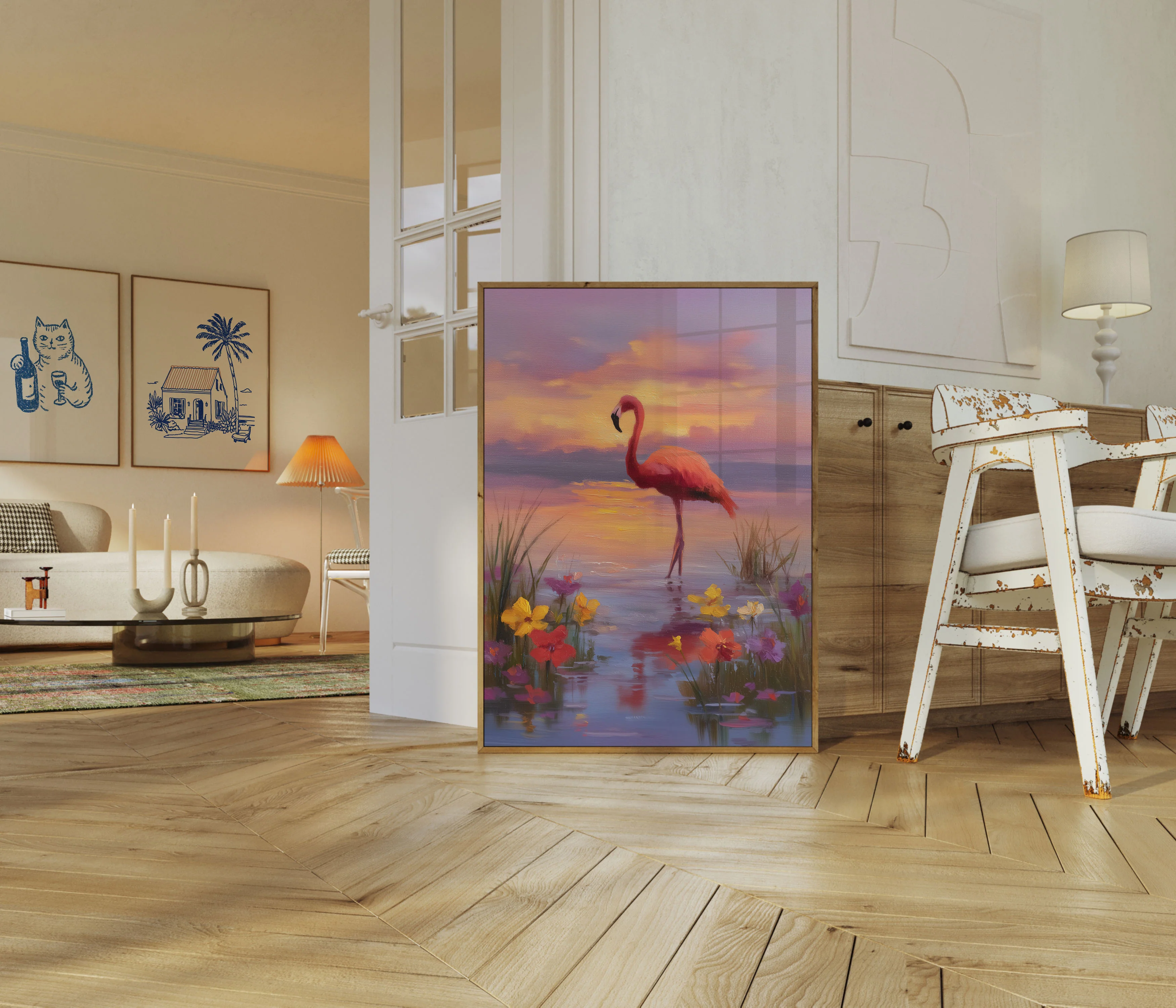 Sunset Flamingo Dream Poster - Image 5