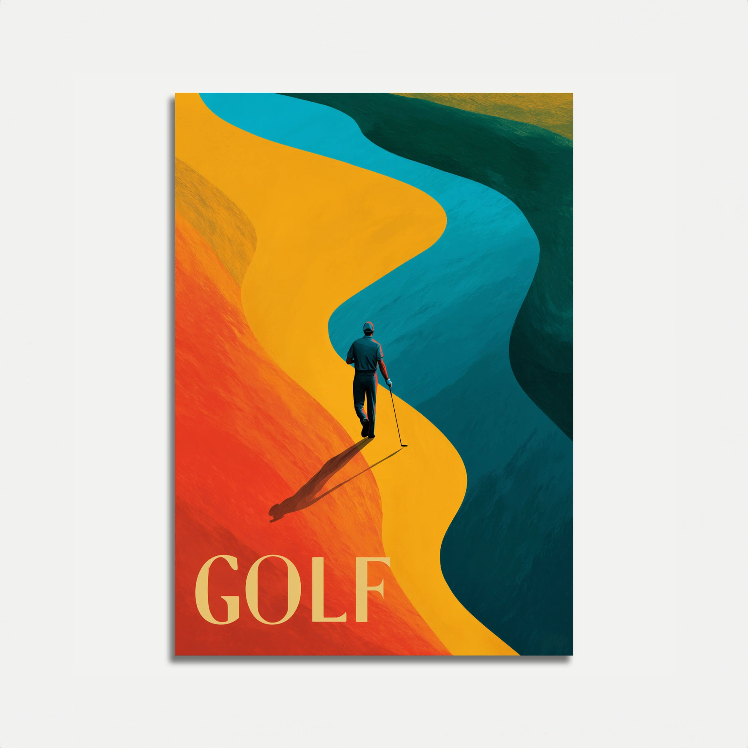 Sunset Golf Journey Poster