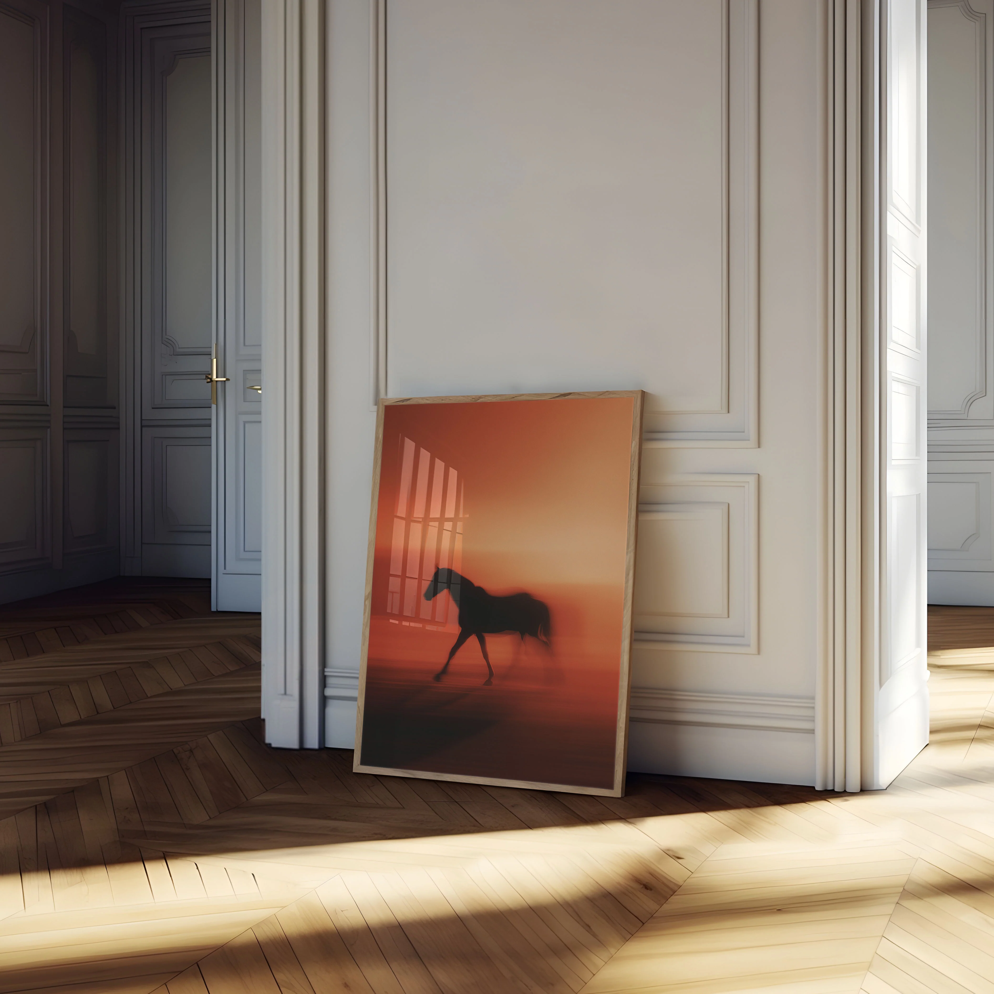 Sunset Horse Shadow Poster - Image 4