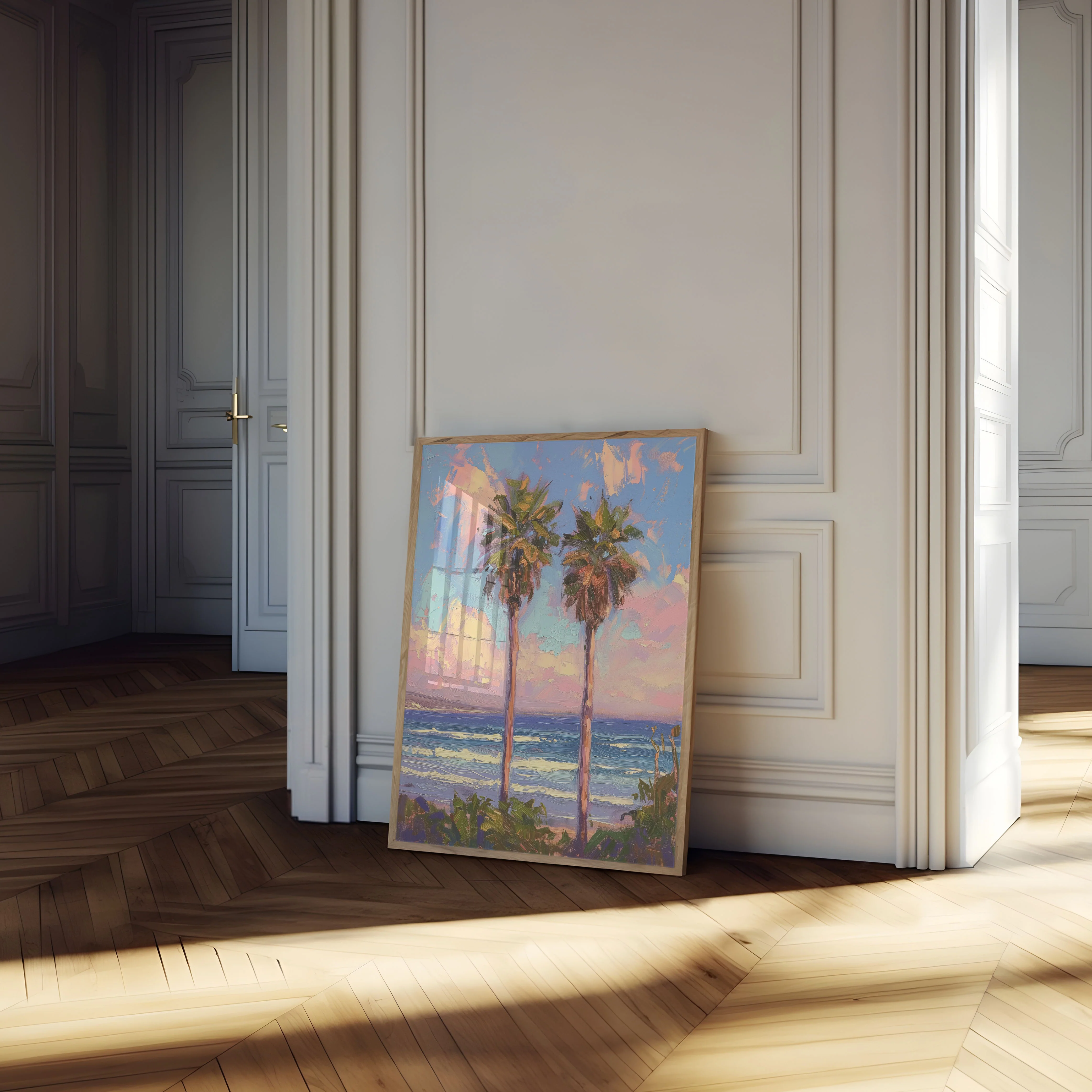 Sunset Palm Beach Serenity Poster - Image 4
