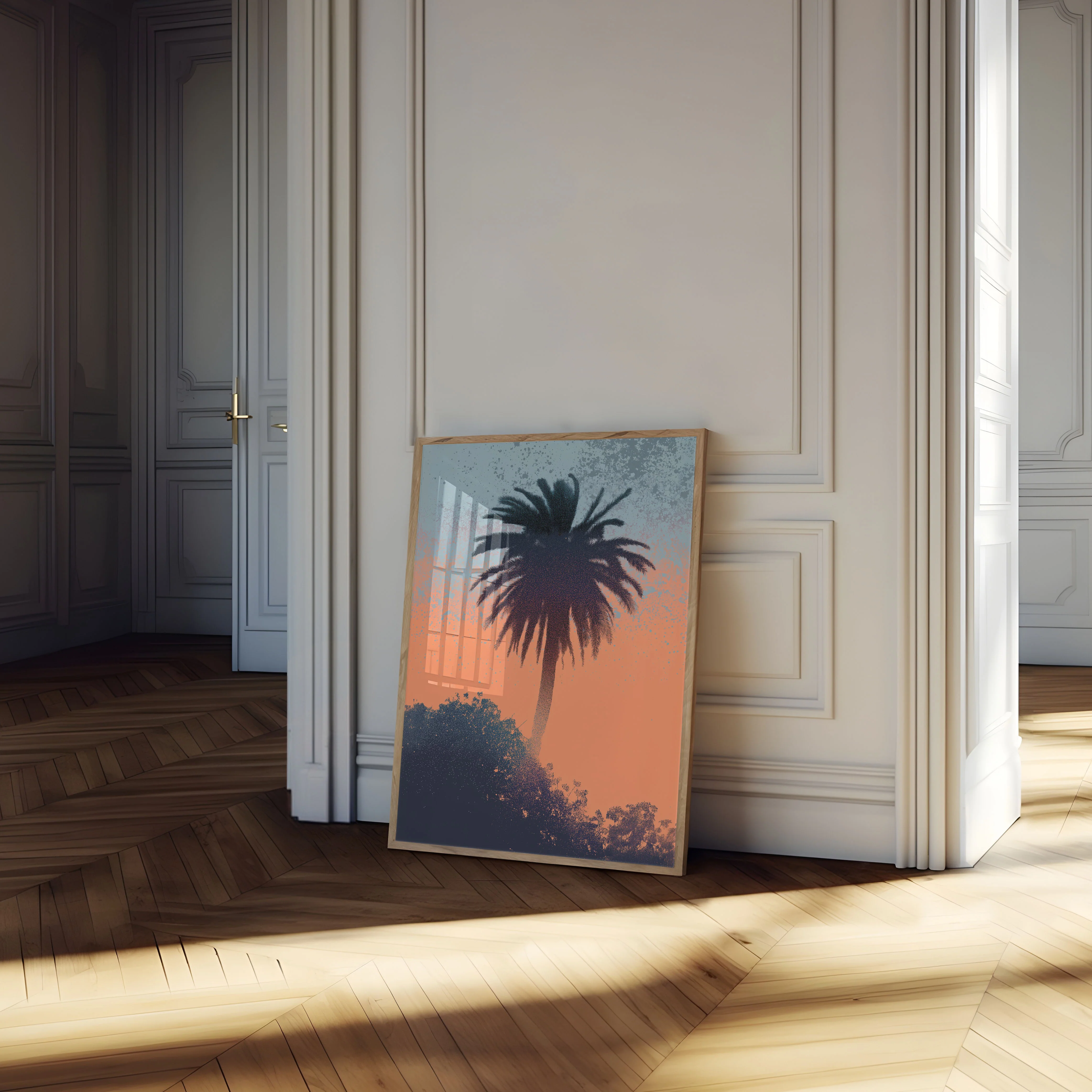 Sunset Palm Tree Silhouette Poster - Image 4