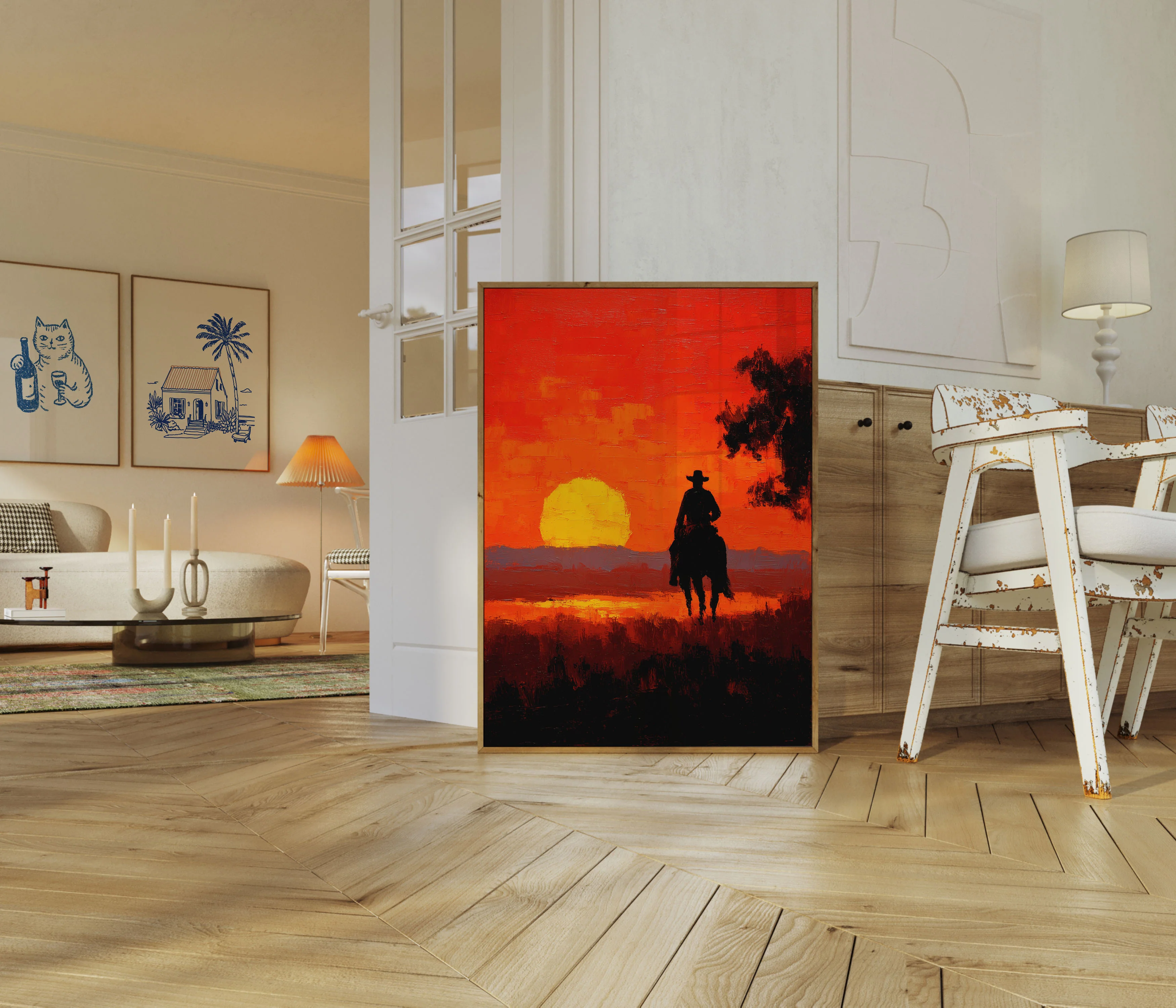 Sunset Rider Western Poster - Image 5