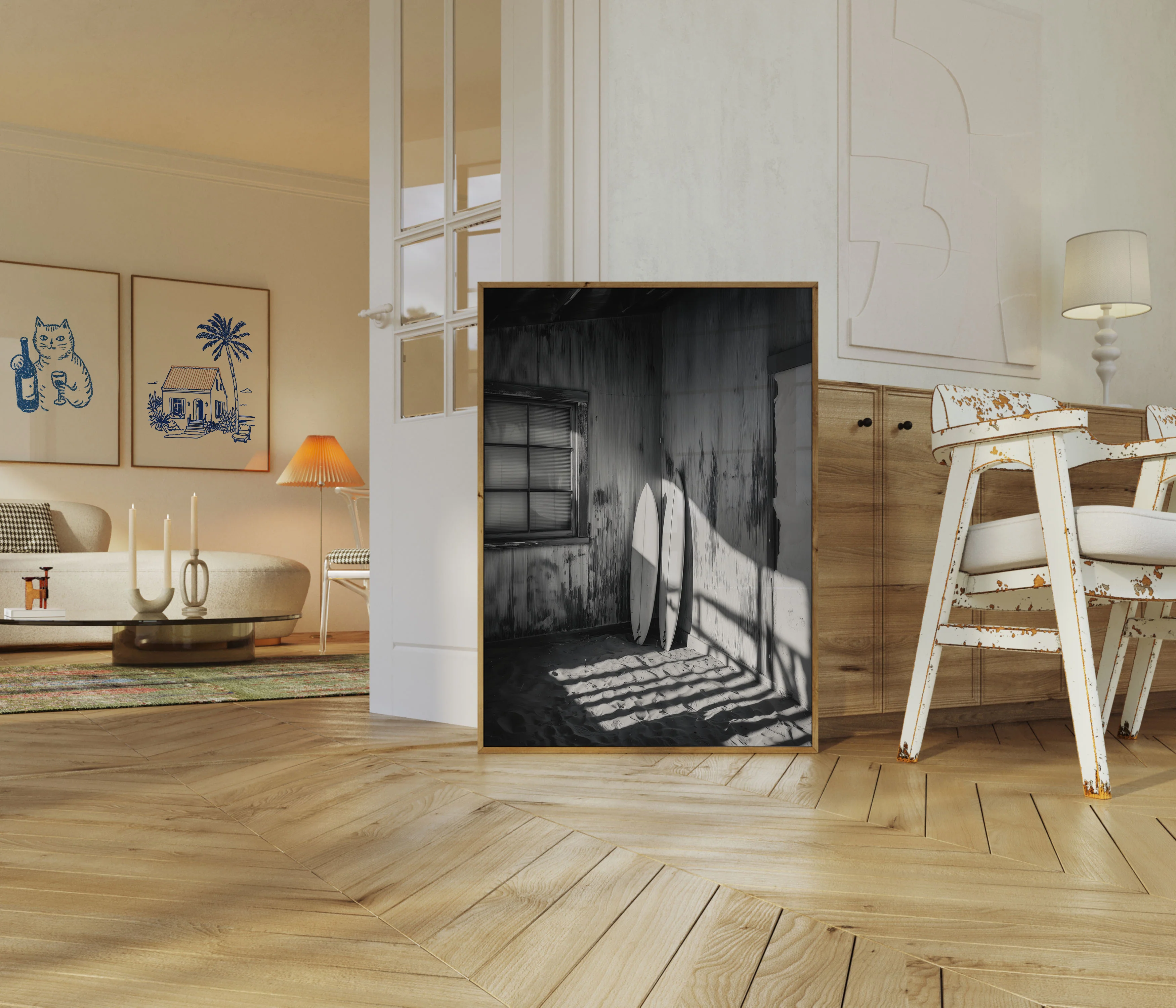Surfboards in Coastal Light Poster - Image 5