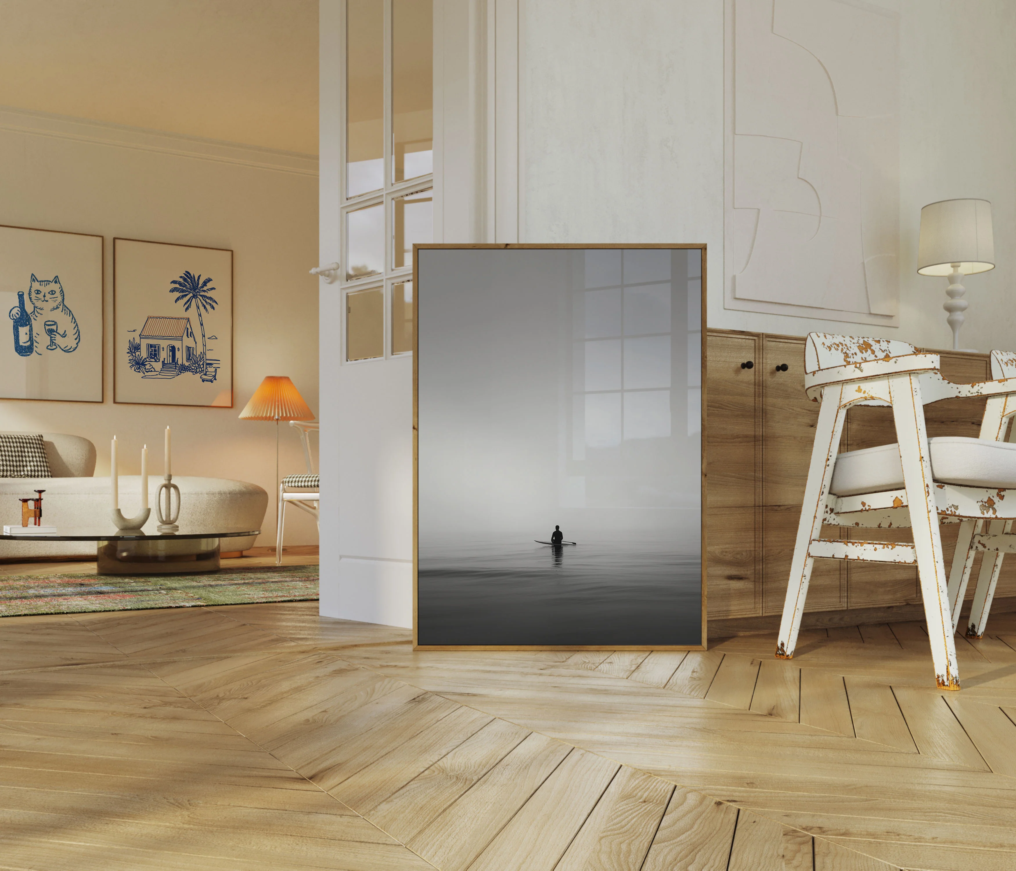Surfer in the Mist Poster - Image 5