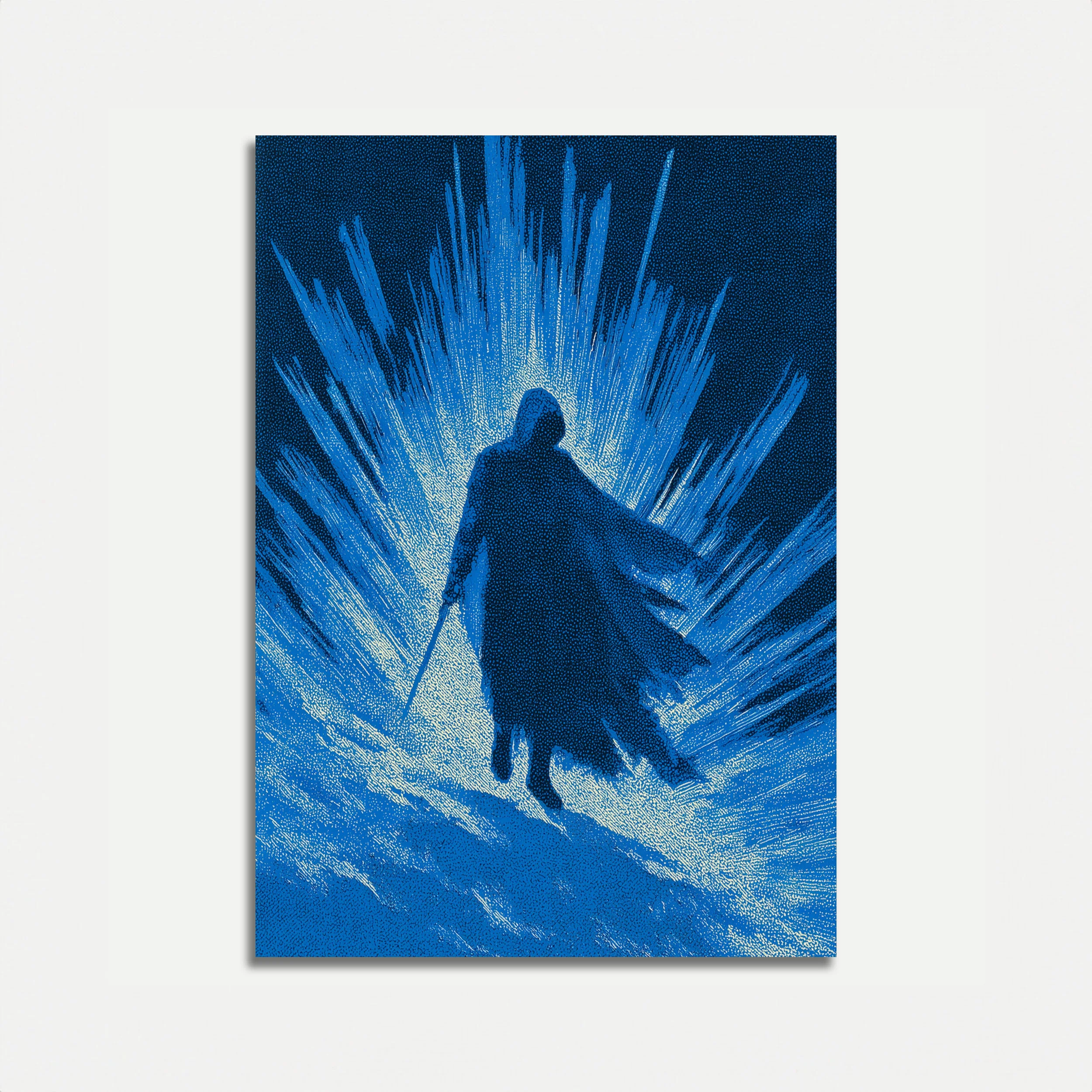 Surfer Riding Ocean Wave Poster