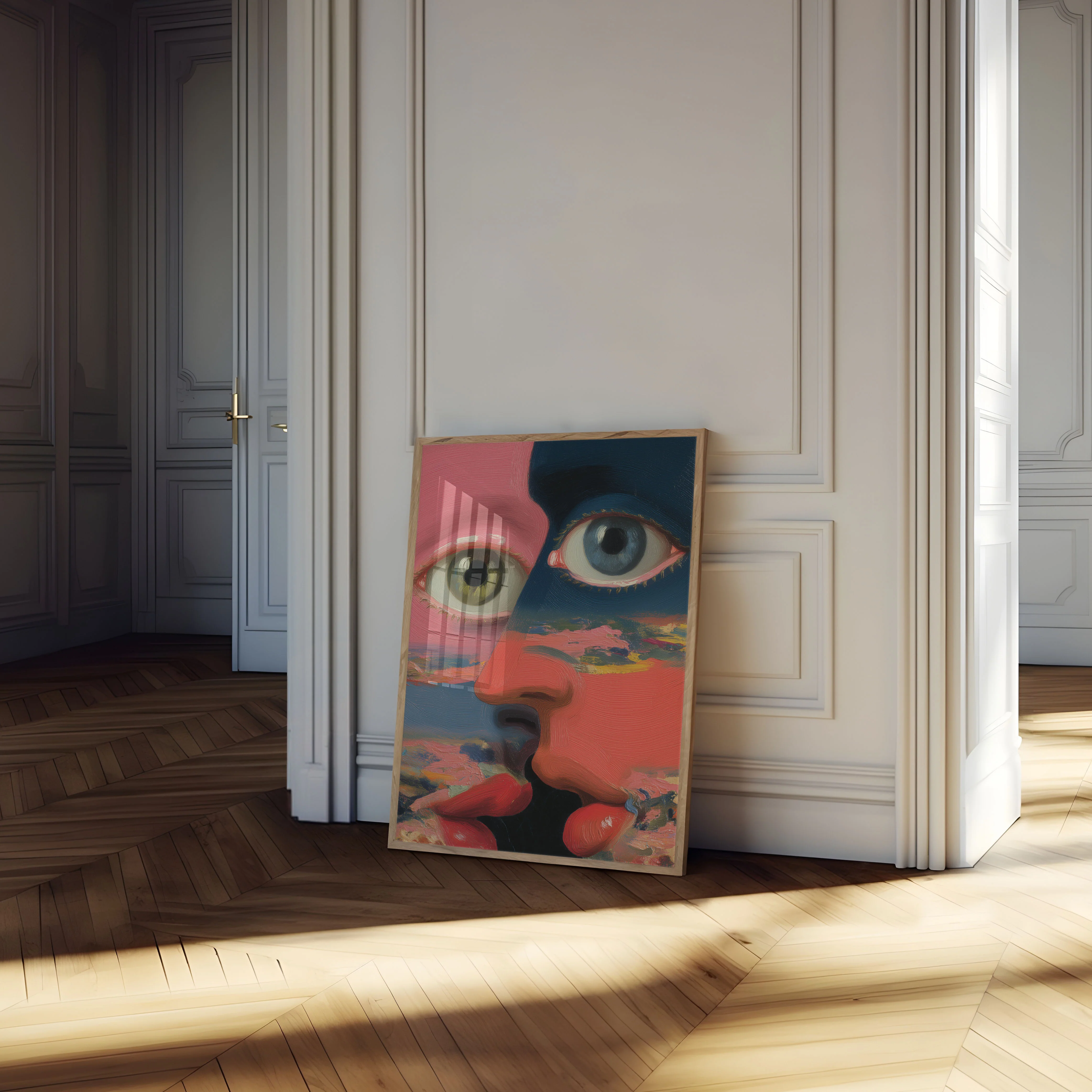 Surreal Colorful Eyes Portrait Poster - Image 4