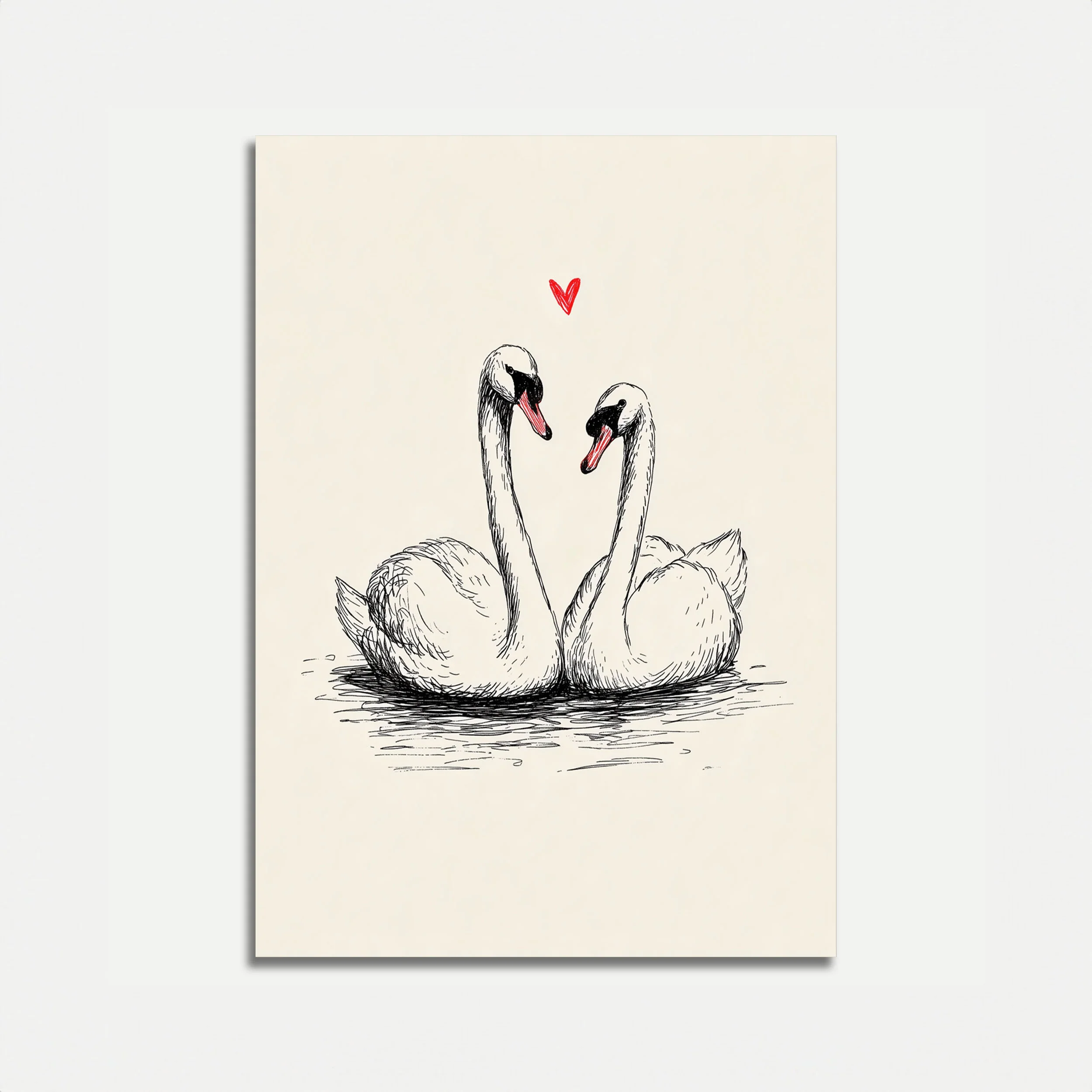 Swans in Love Poster