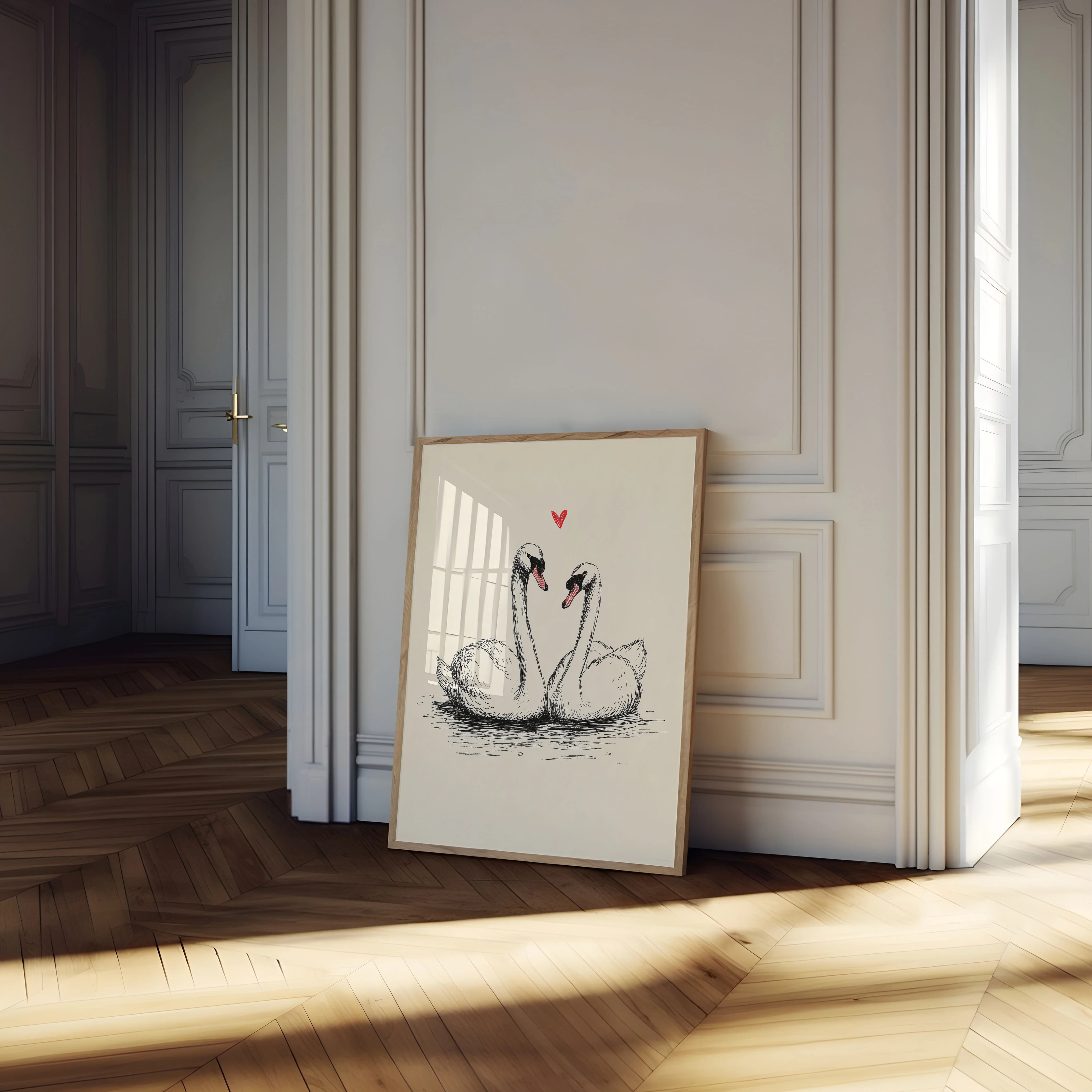 Swans in Love Poster - Image 4