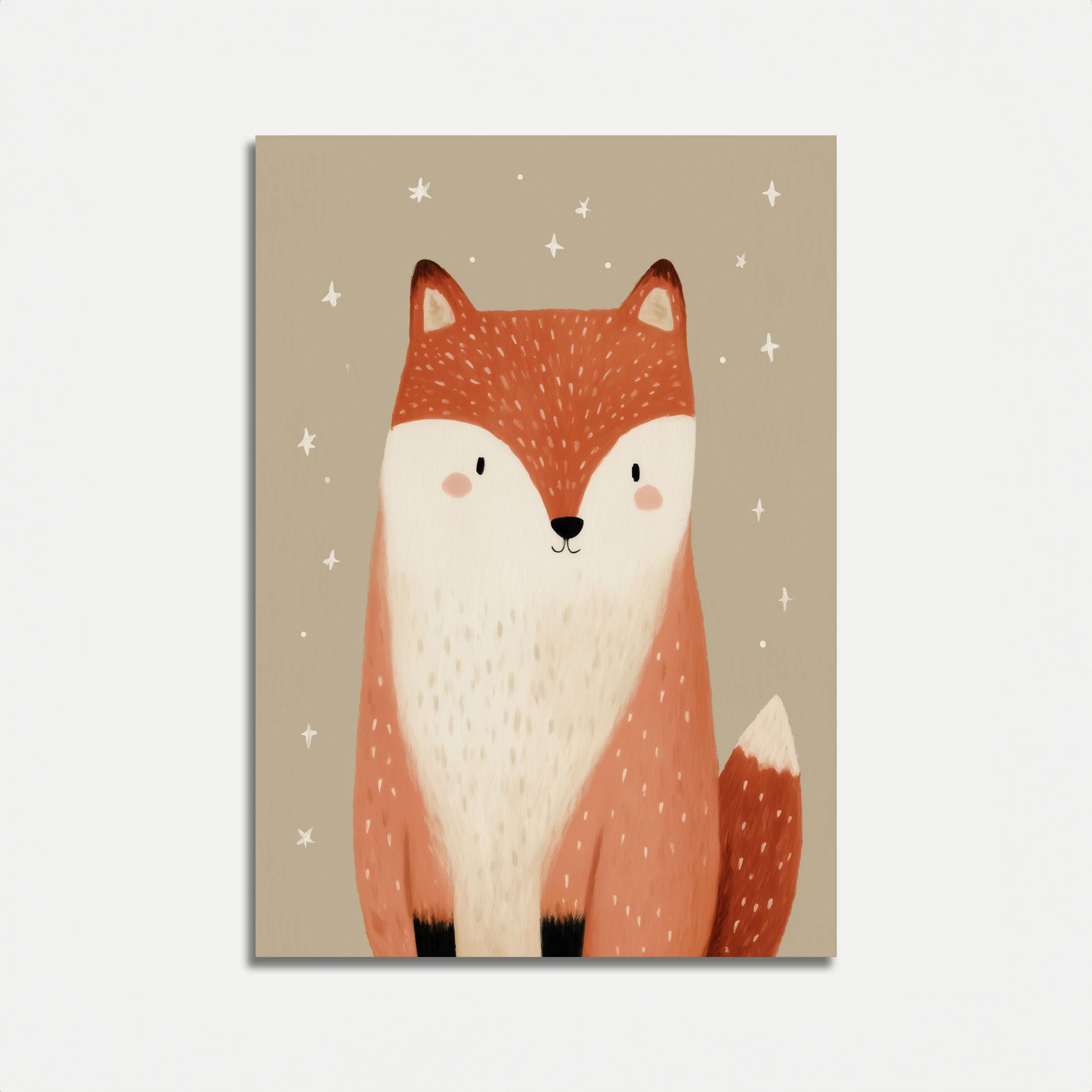 Sweet Fox Under Stars Poster