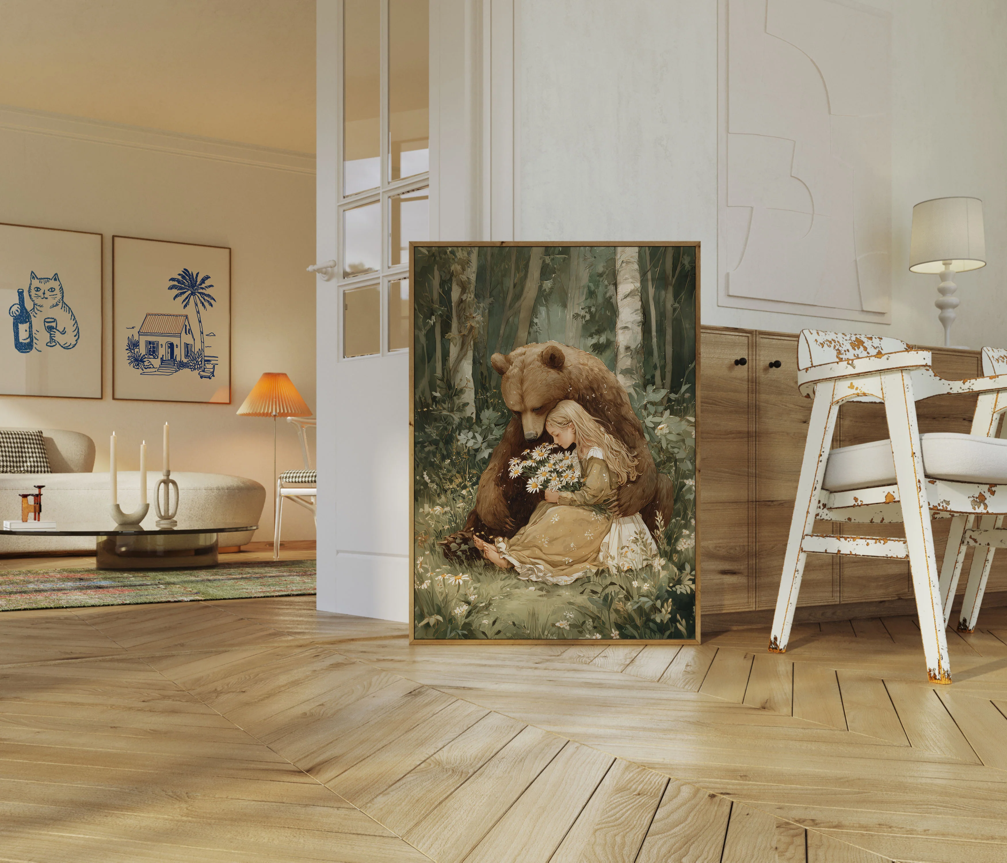 Tender Bear and Daisy Poster - Image 5