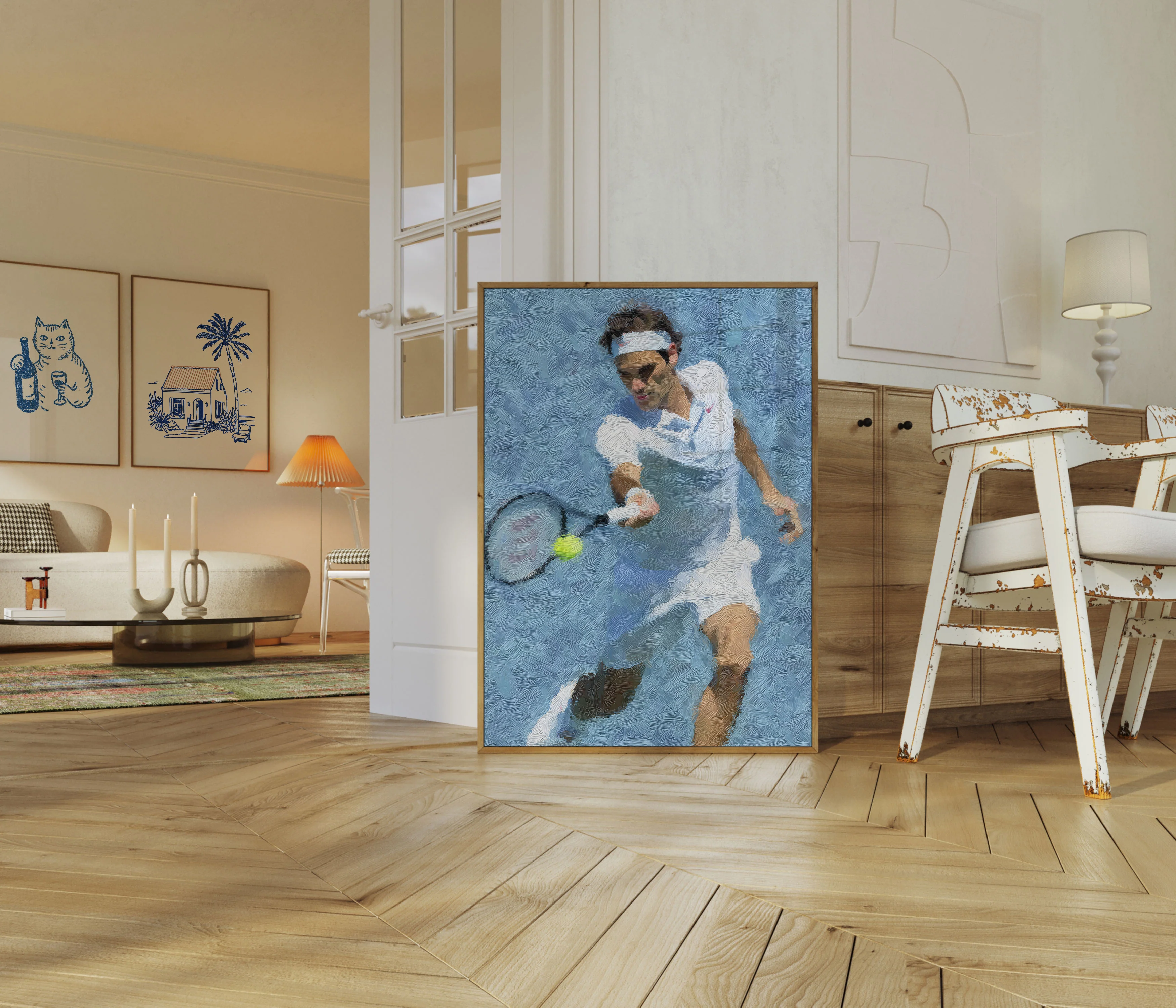 Tennis Elegance in Motion Poster - Image 5