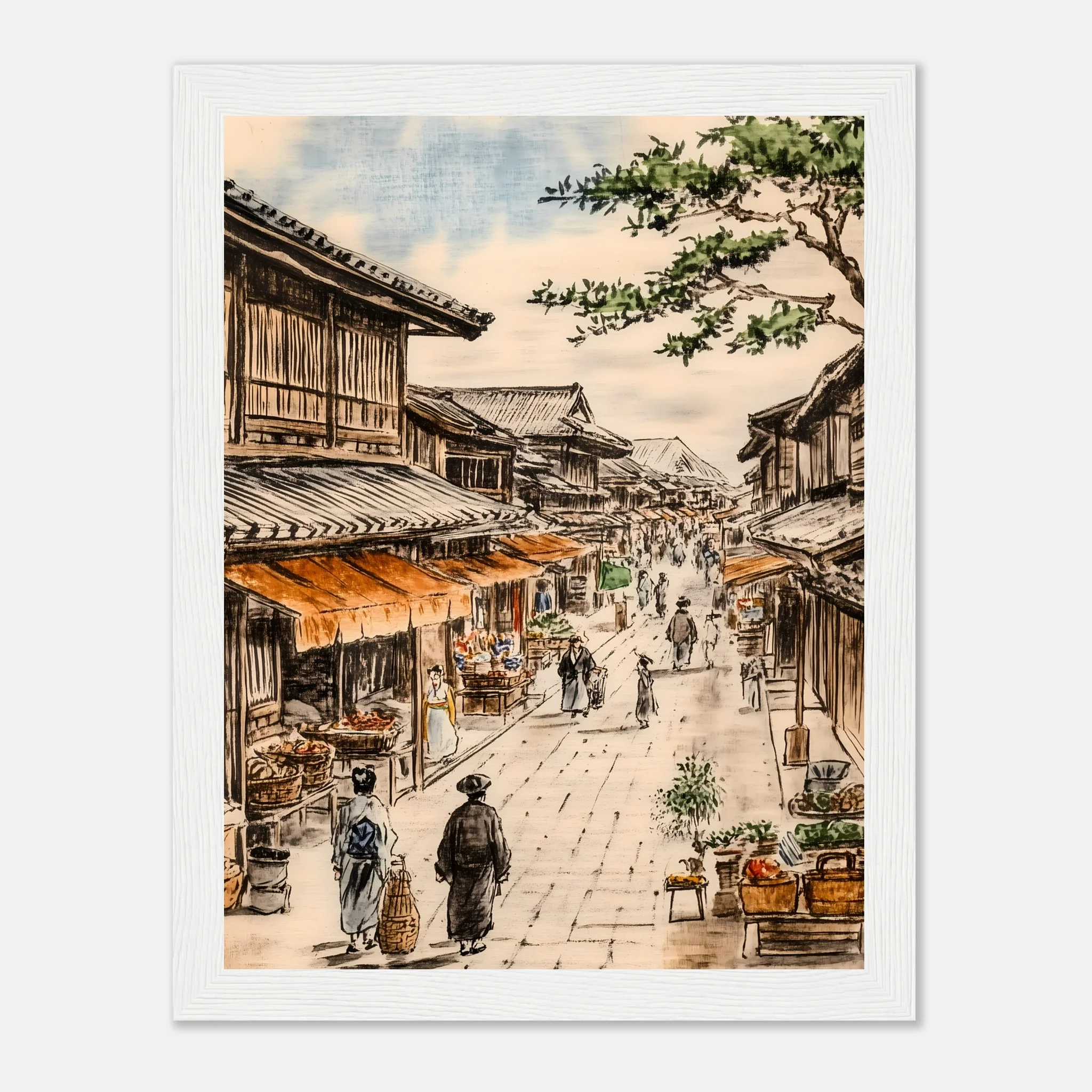 The Timeless Charm of Japan’s Edo Streets – Poster - Image 15