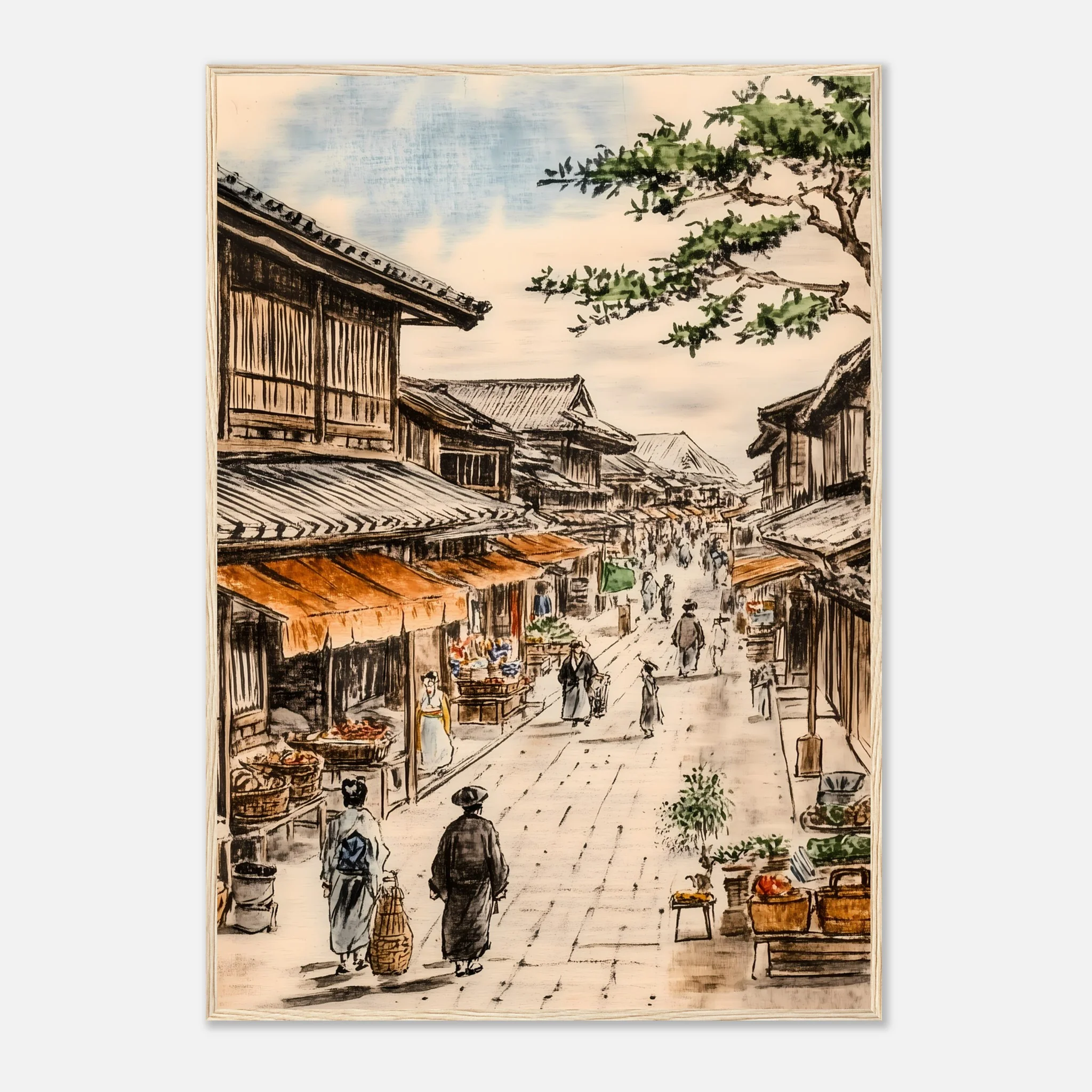 The Timeless Charm of Japan’s Edo Streets – Poster - Image 16