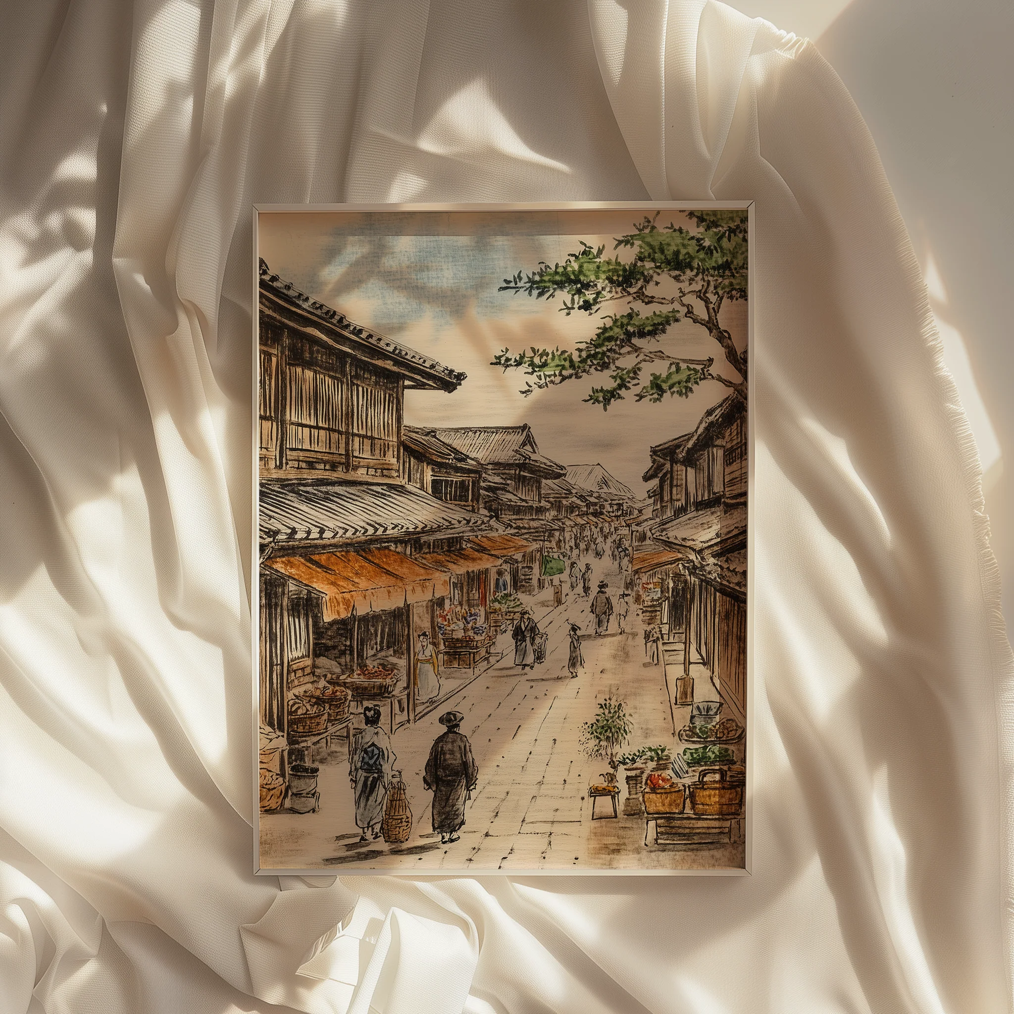 The Timeless Charm of Japan’s Edo Streets – Poster - Image 4