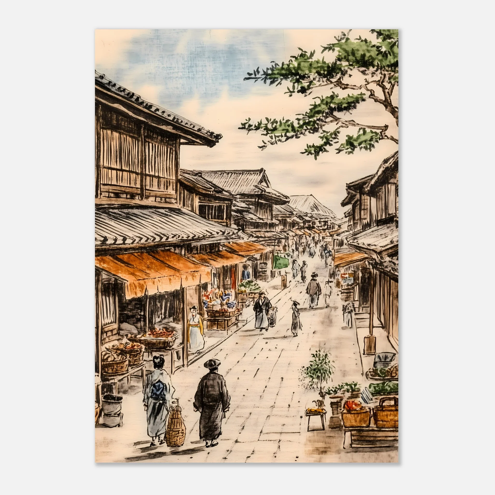 The Timeless Charm of Japan’s Edo Streets – Poster - Image 7