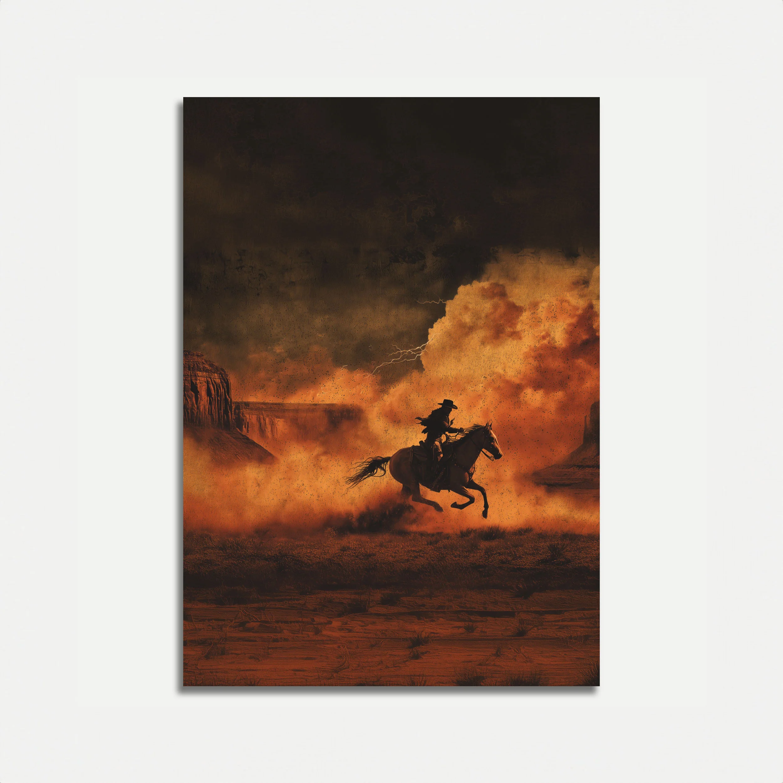 Thundering Desert Rider Poster