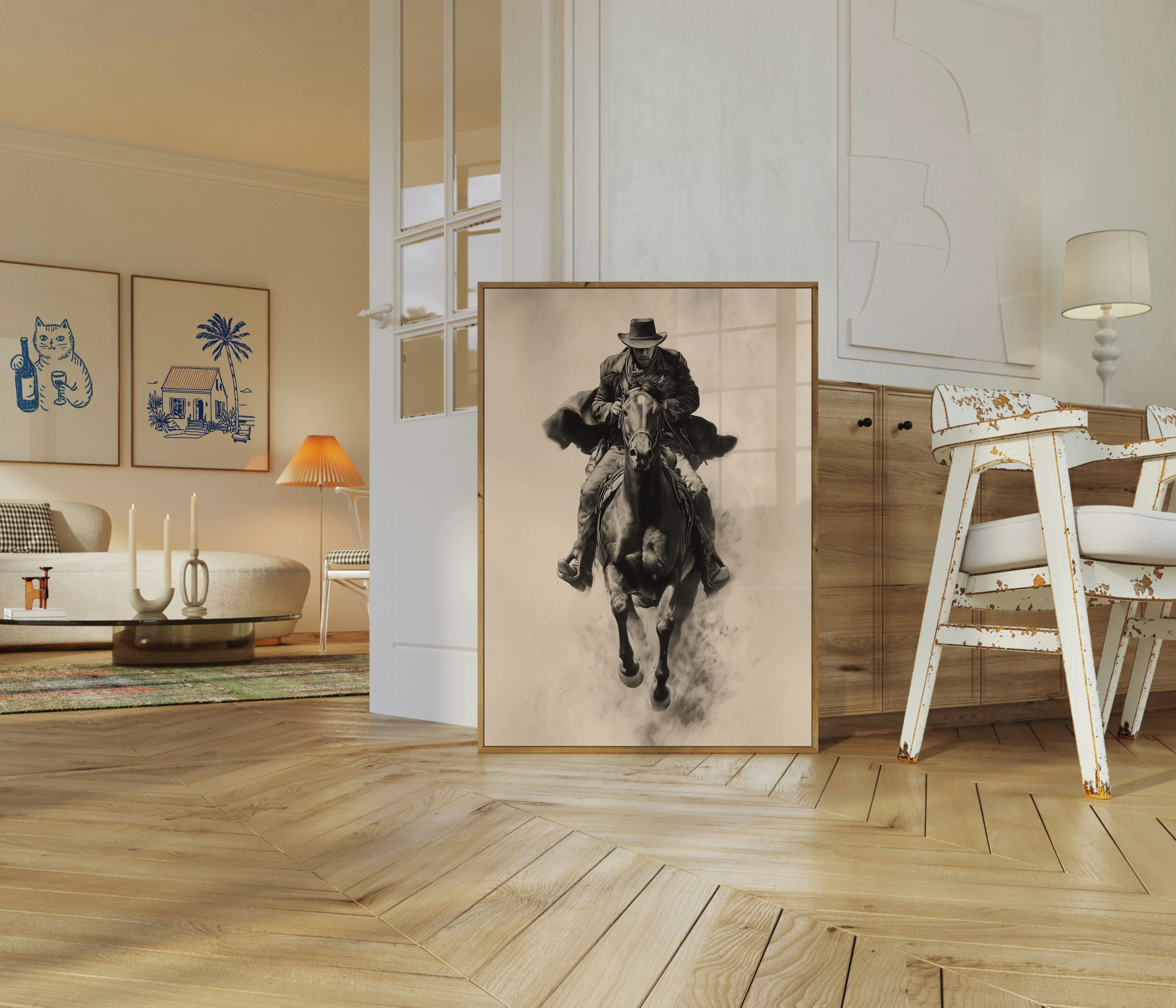 Thundering Hooves Cowboy Poster - Image 5