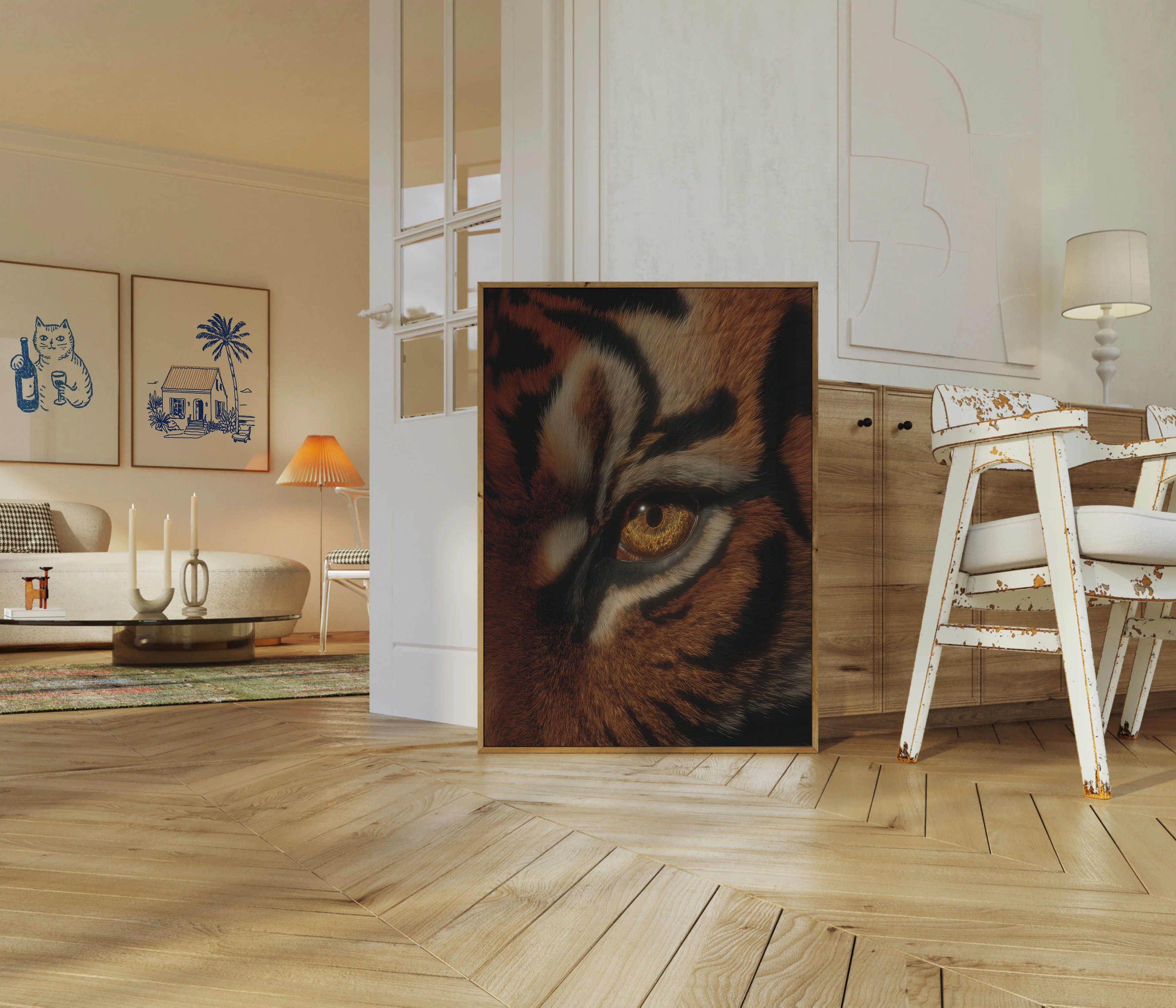Tiger Close-Up Portrait Poster - Image 5