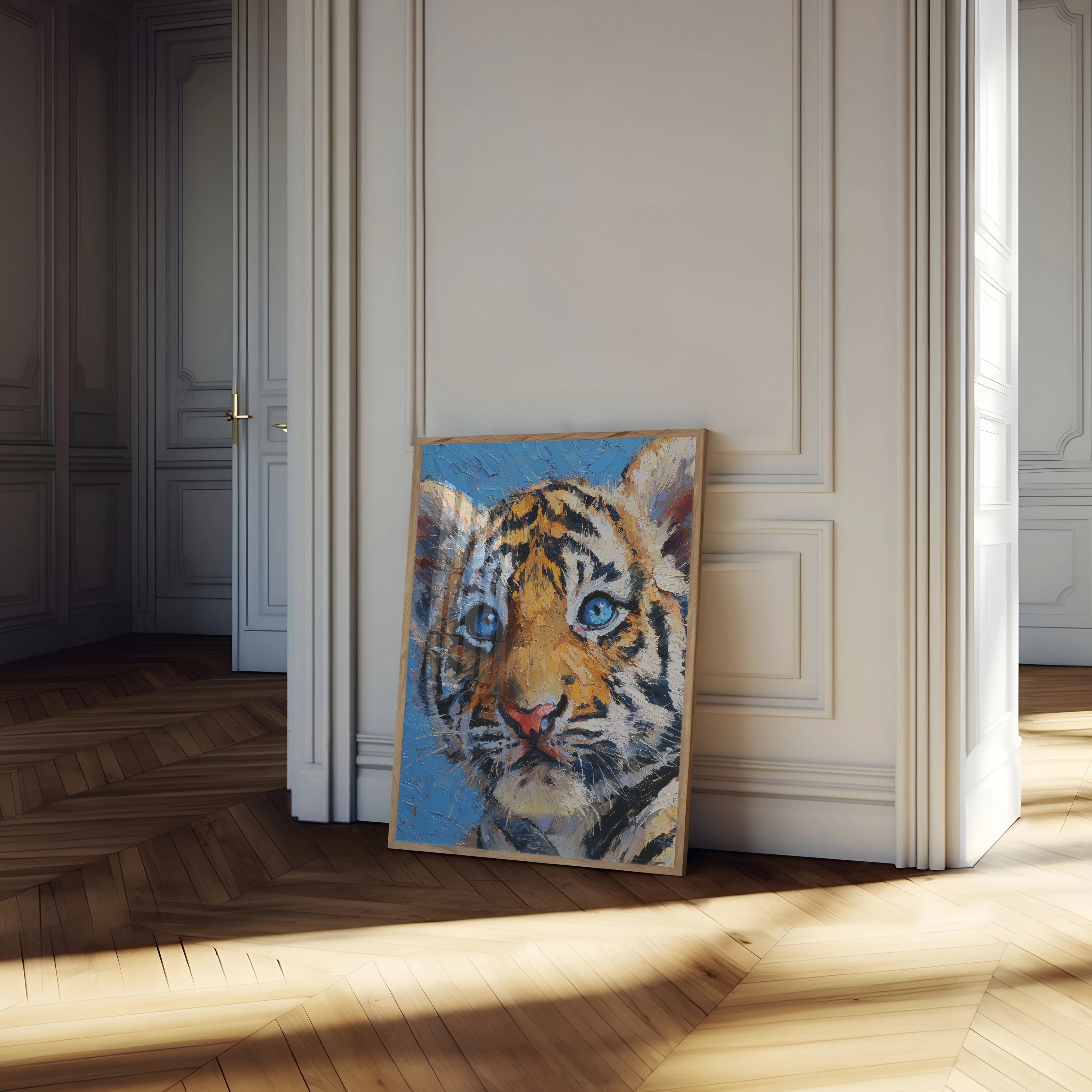 Tiger Cub Blue Eyes Poster - Image 4