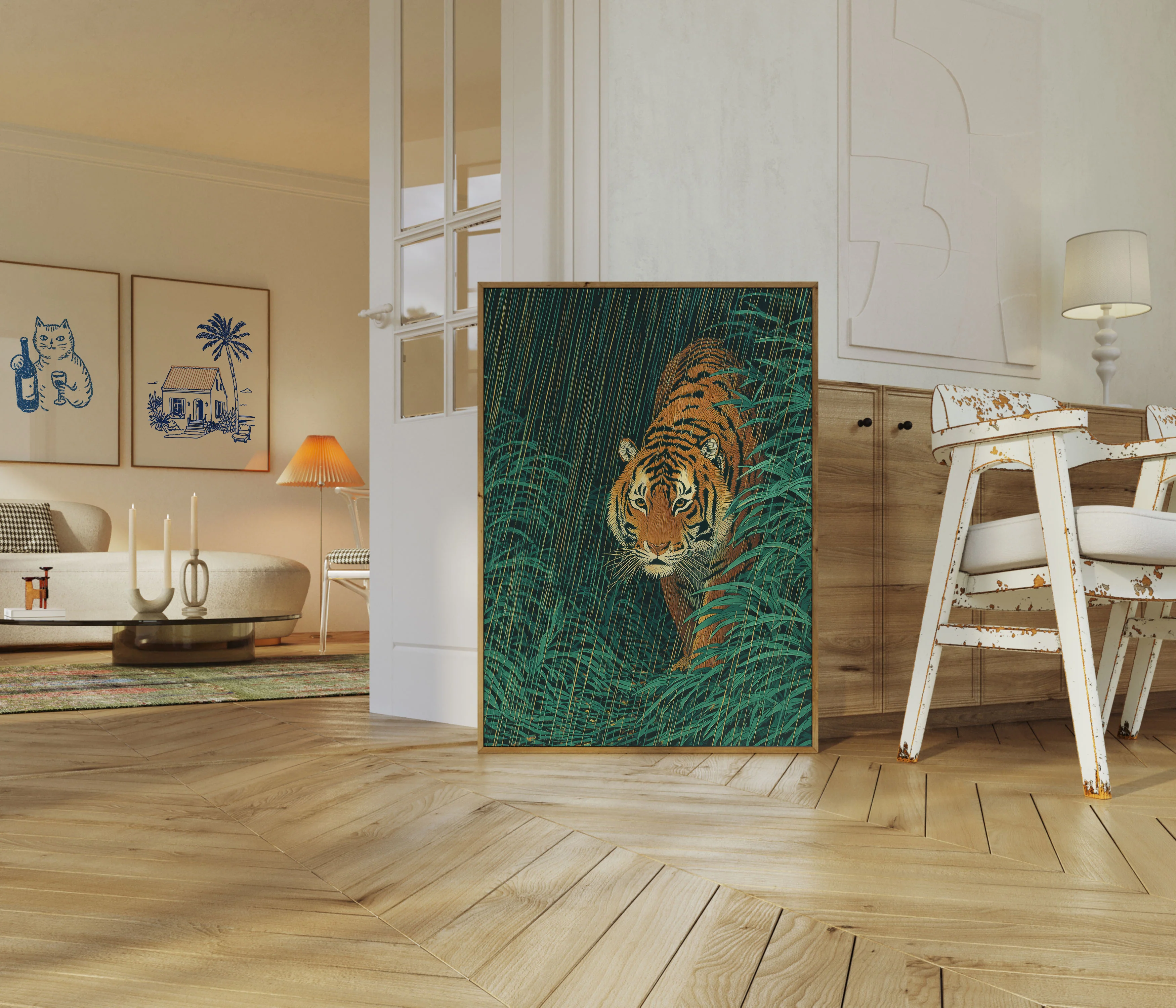 Tiger in the Jungle Poster - Image 5
