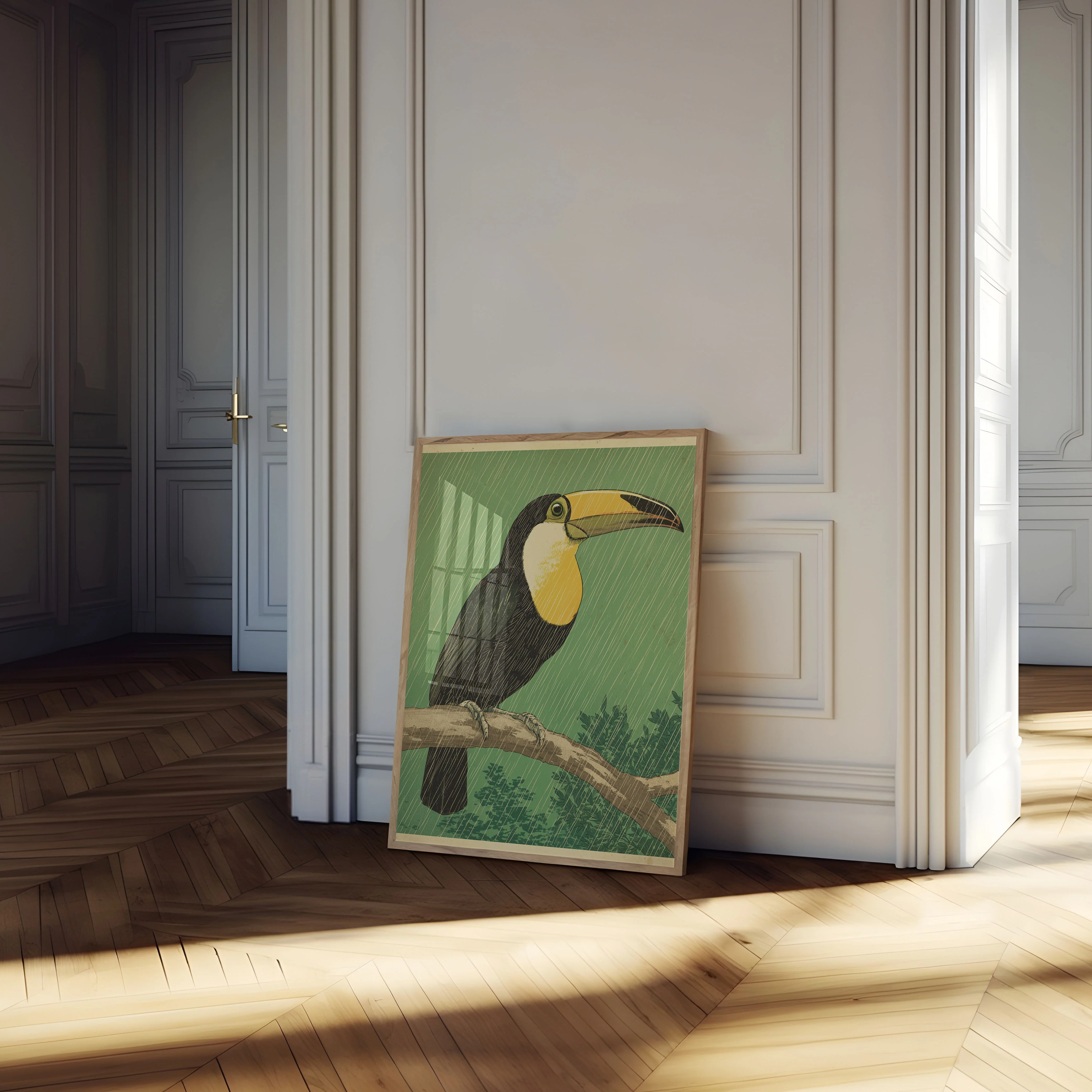 Toucan in Tropical Rain Poster - Image 4