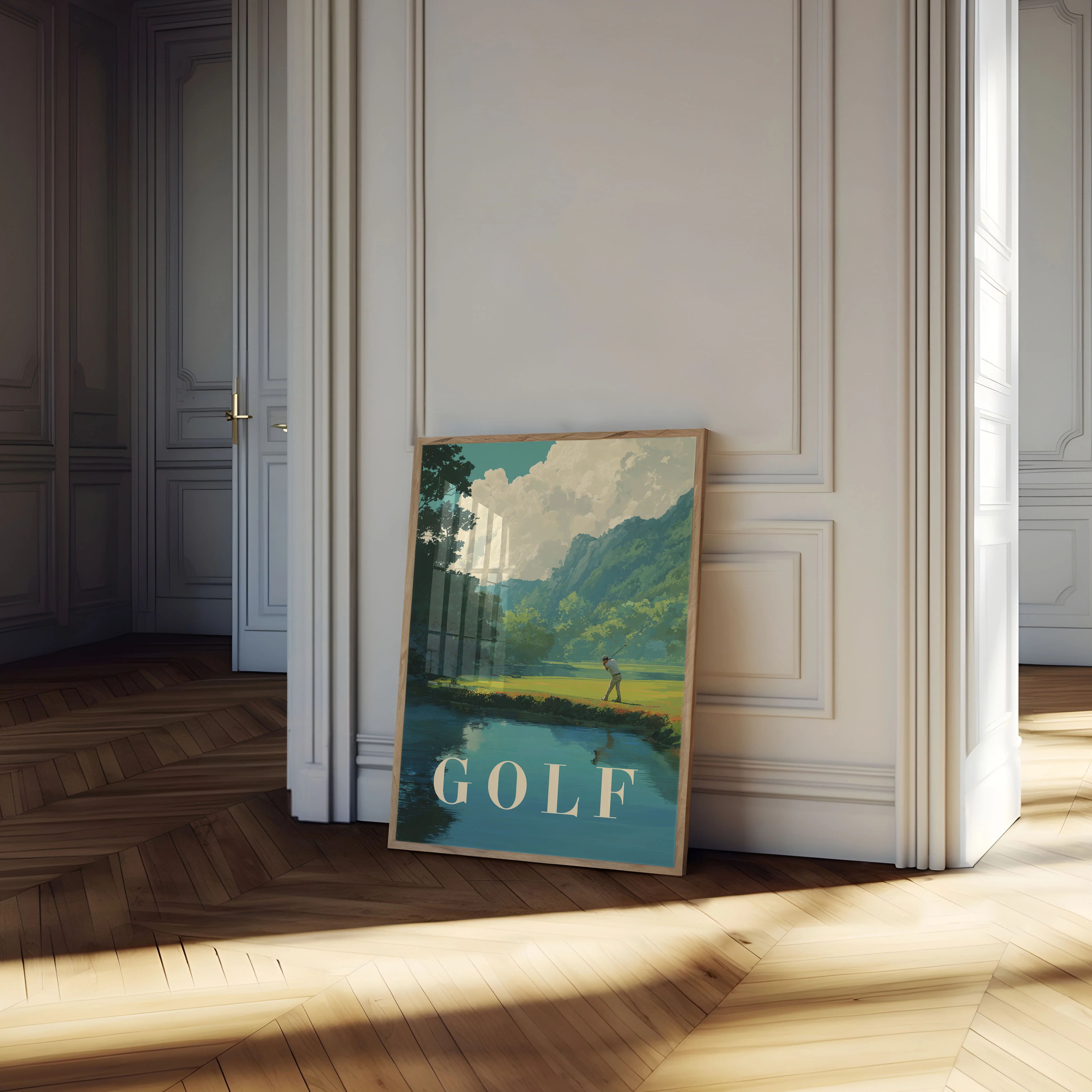 Tranquil Golfing Landscape Poster - Image 4