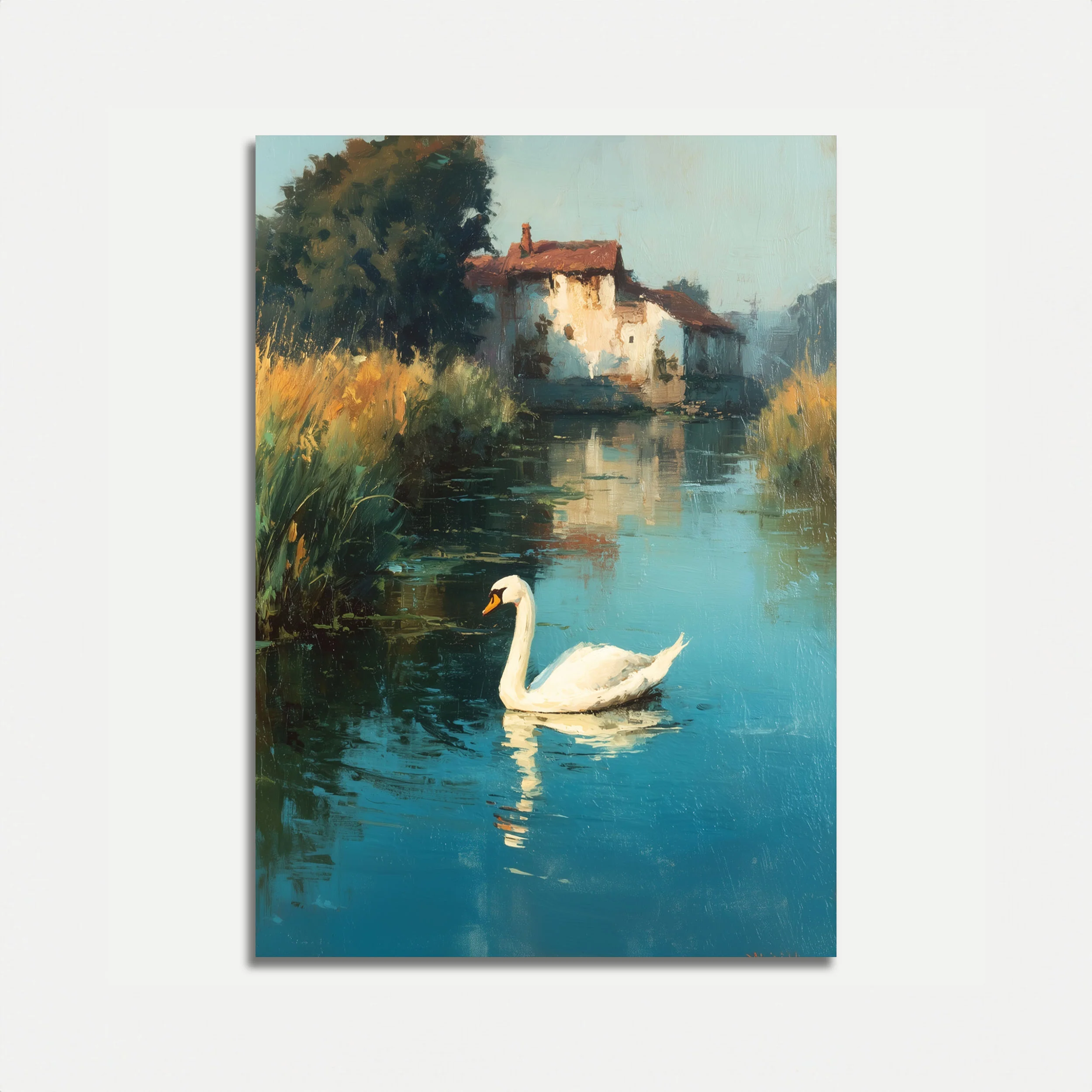 Tranquil Swan Lake Poster