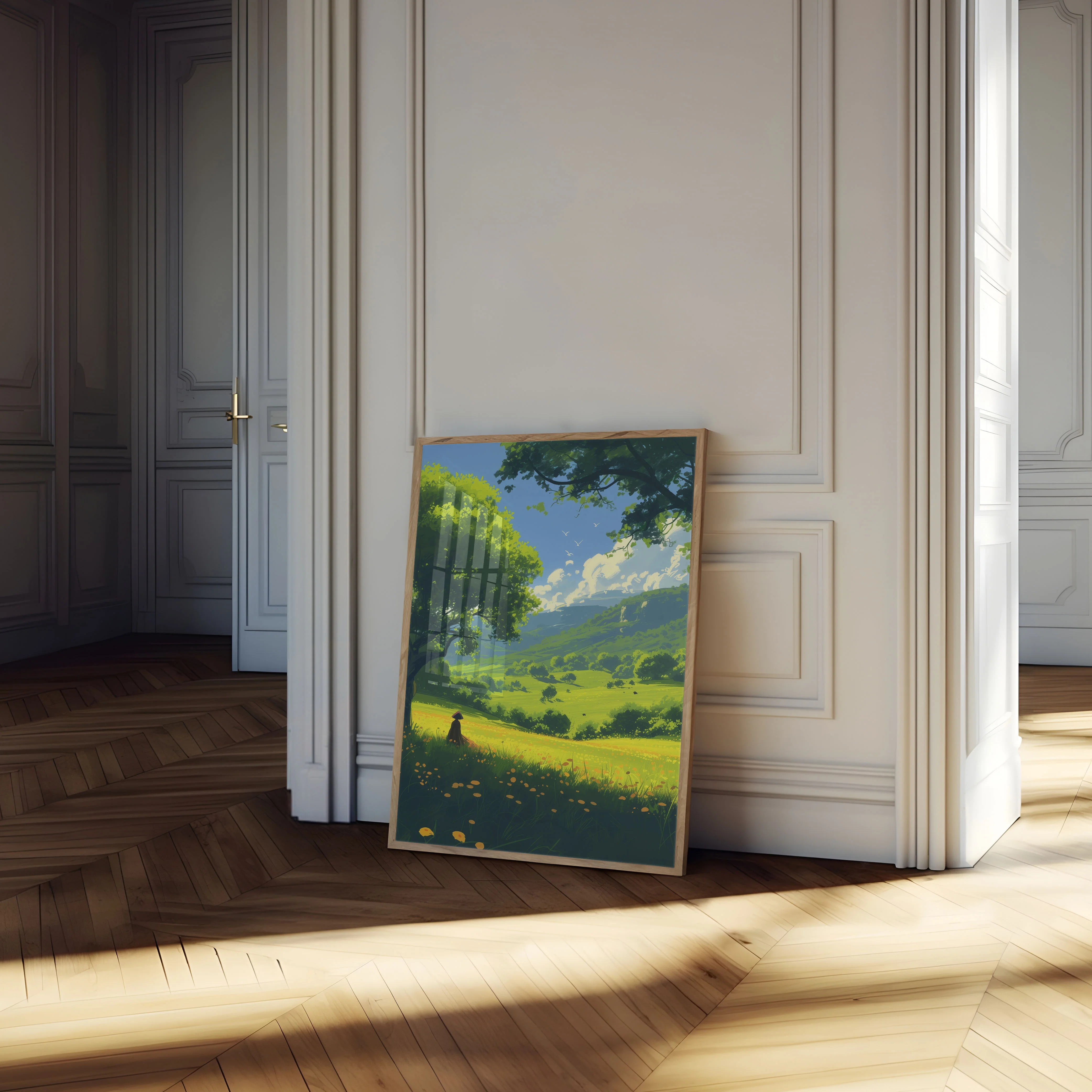 Tranquil Valley Landscape Poster - Image 3