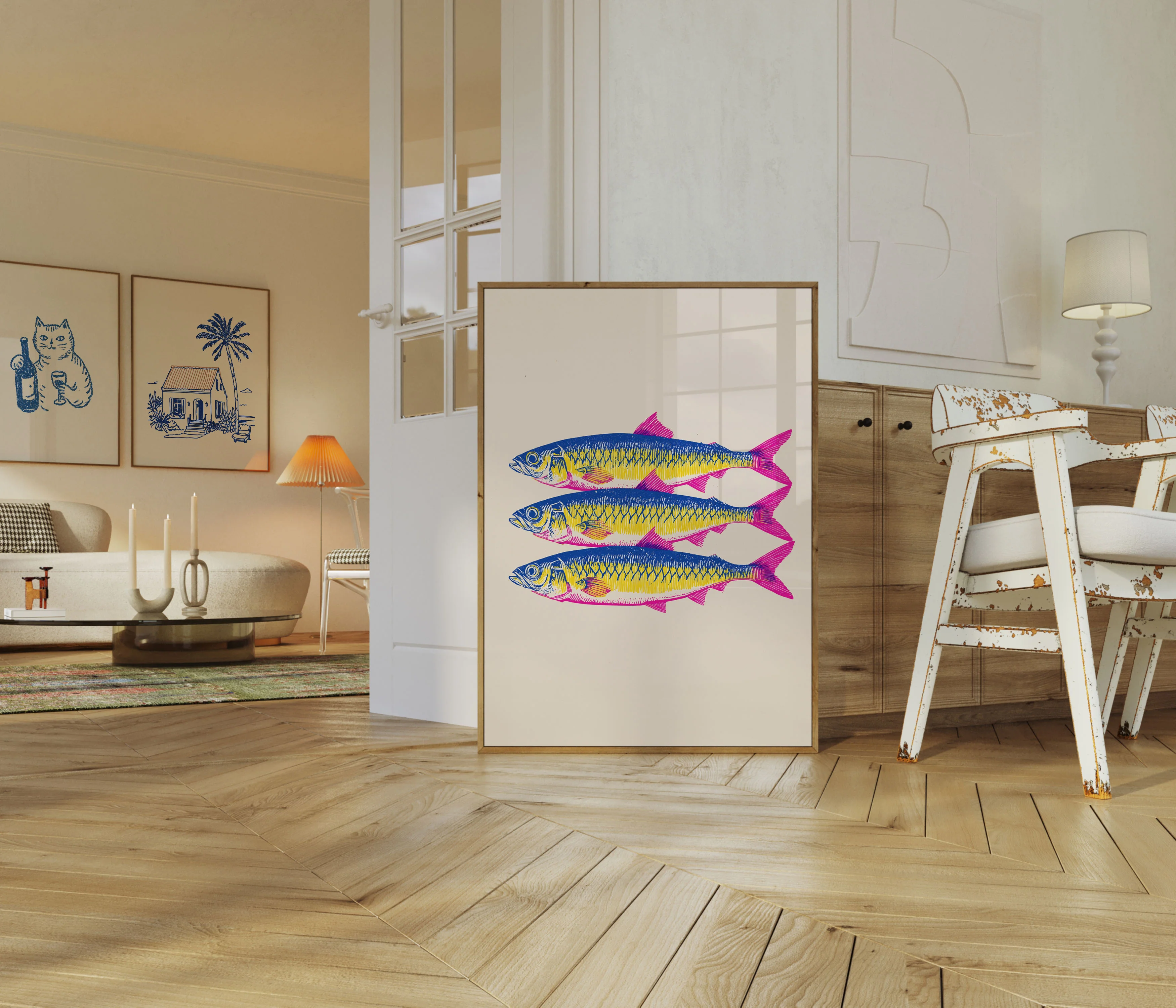 Trio of Colorful Fish Poster - Image 5