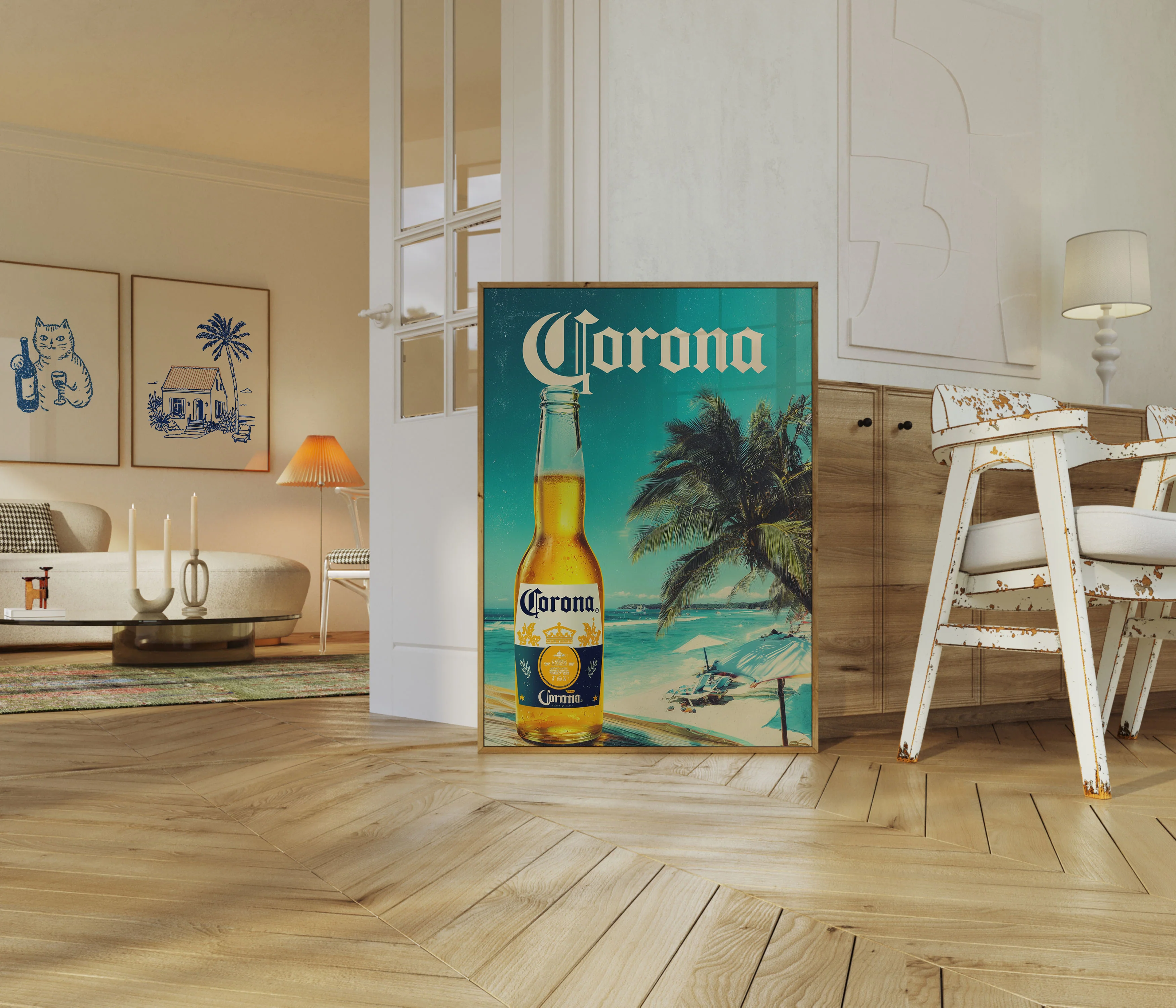 Tropical Corona Beach Escape Poster - Image 5