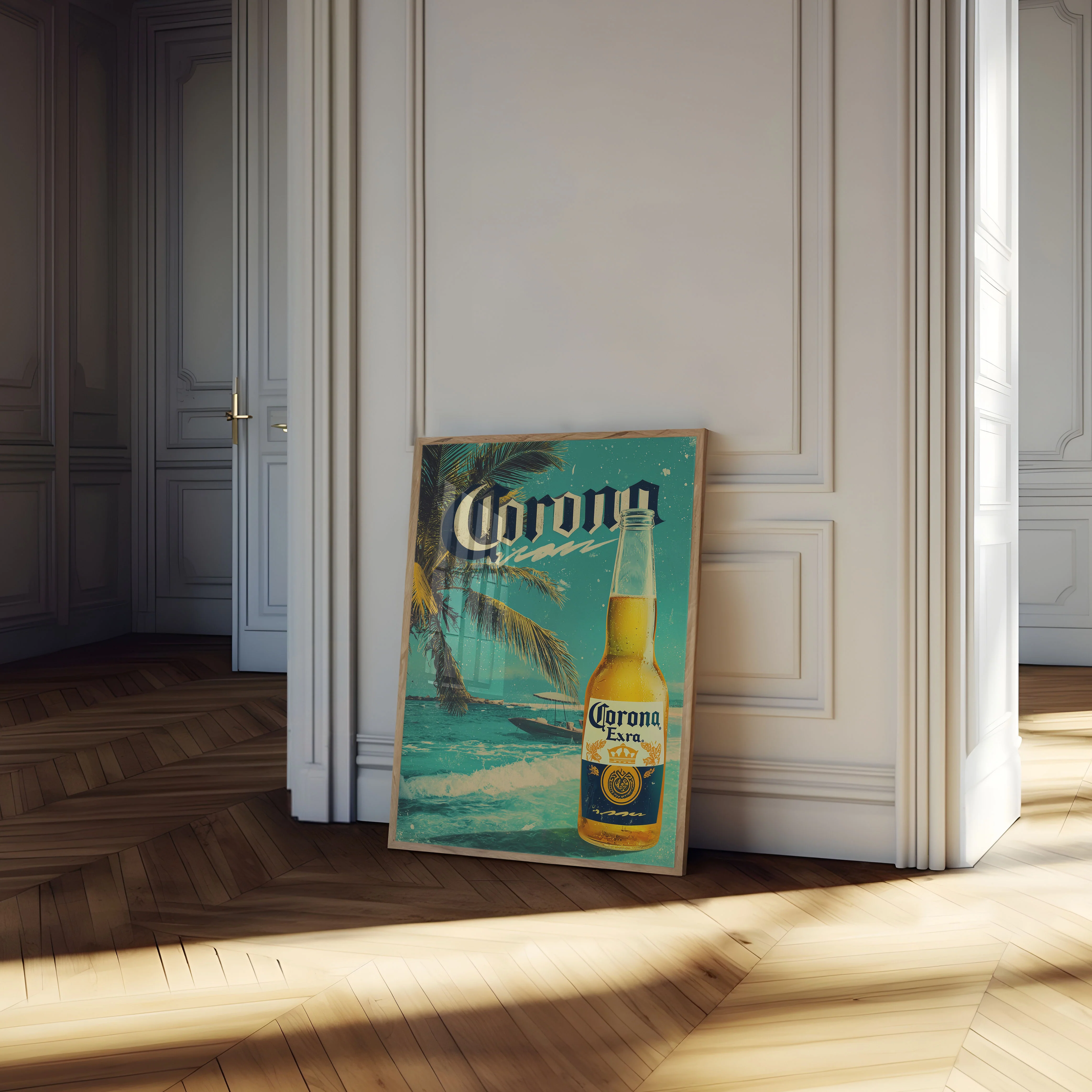 Tropical Corona Beach Sunset Poster - Image 4
