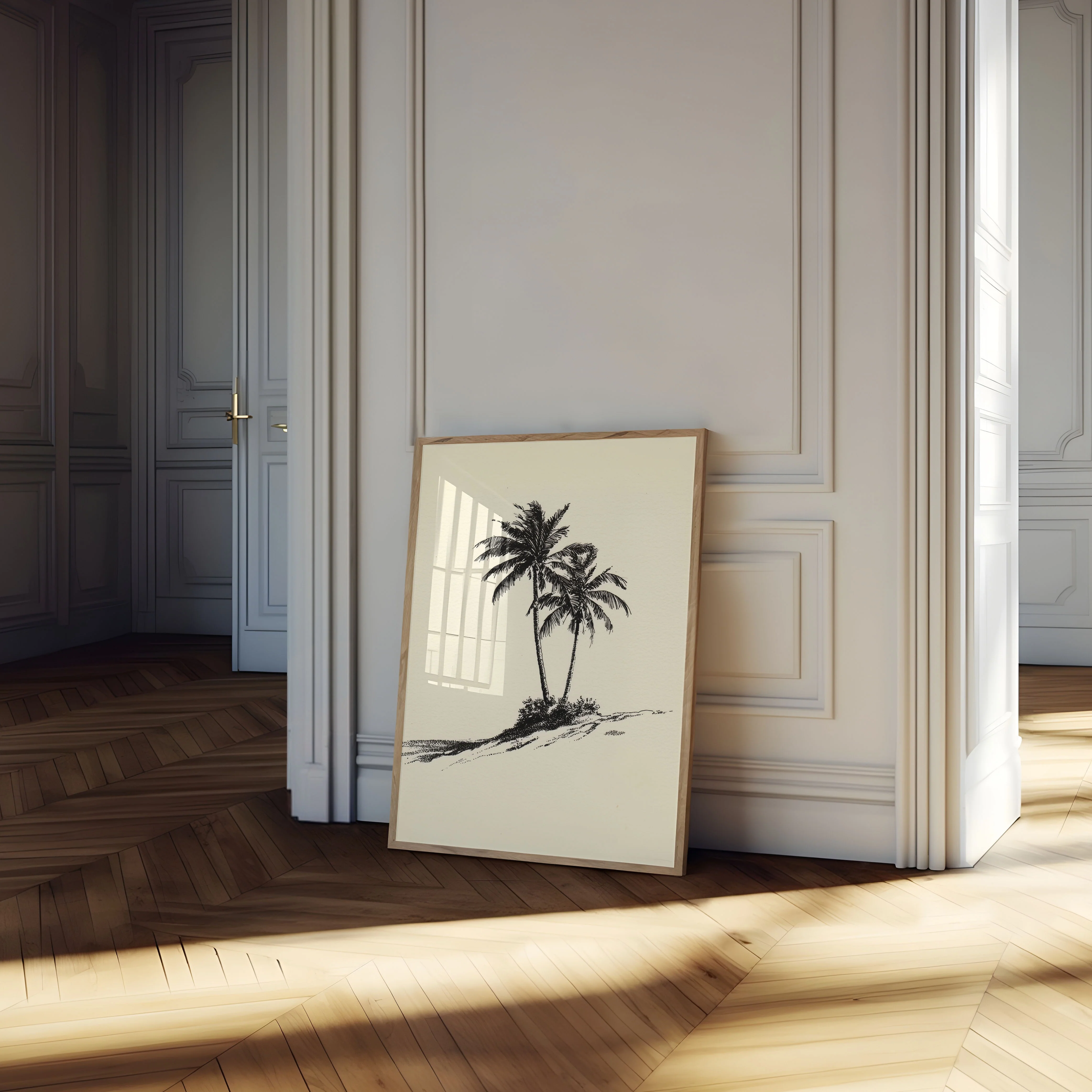 Tropical Palm Trees on Beach Poster - Image 4