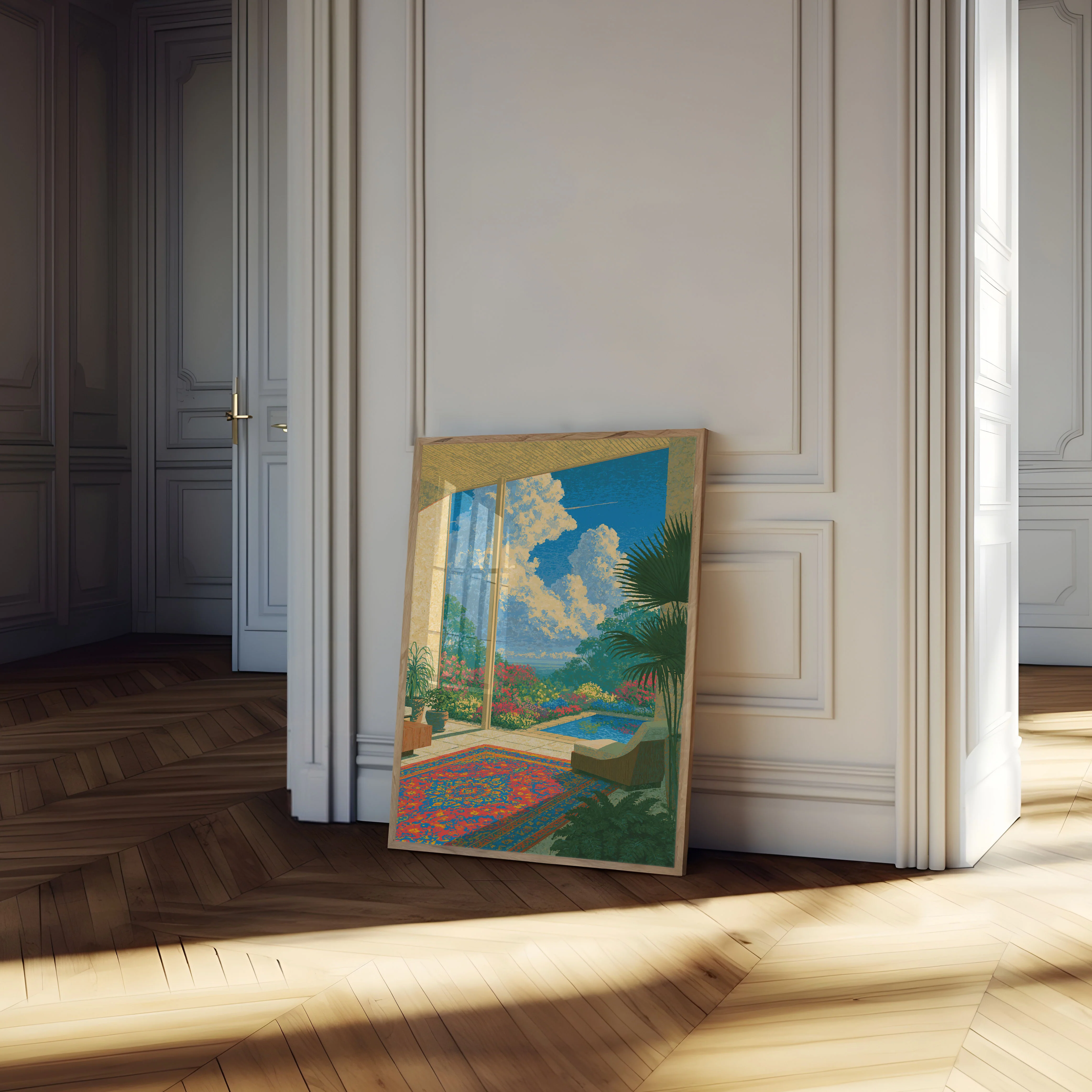 Tropical Paradise Garden View Poster - Image 4