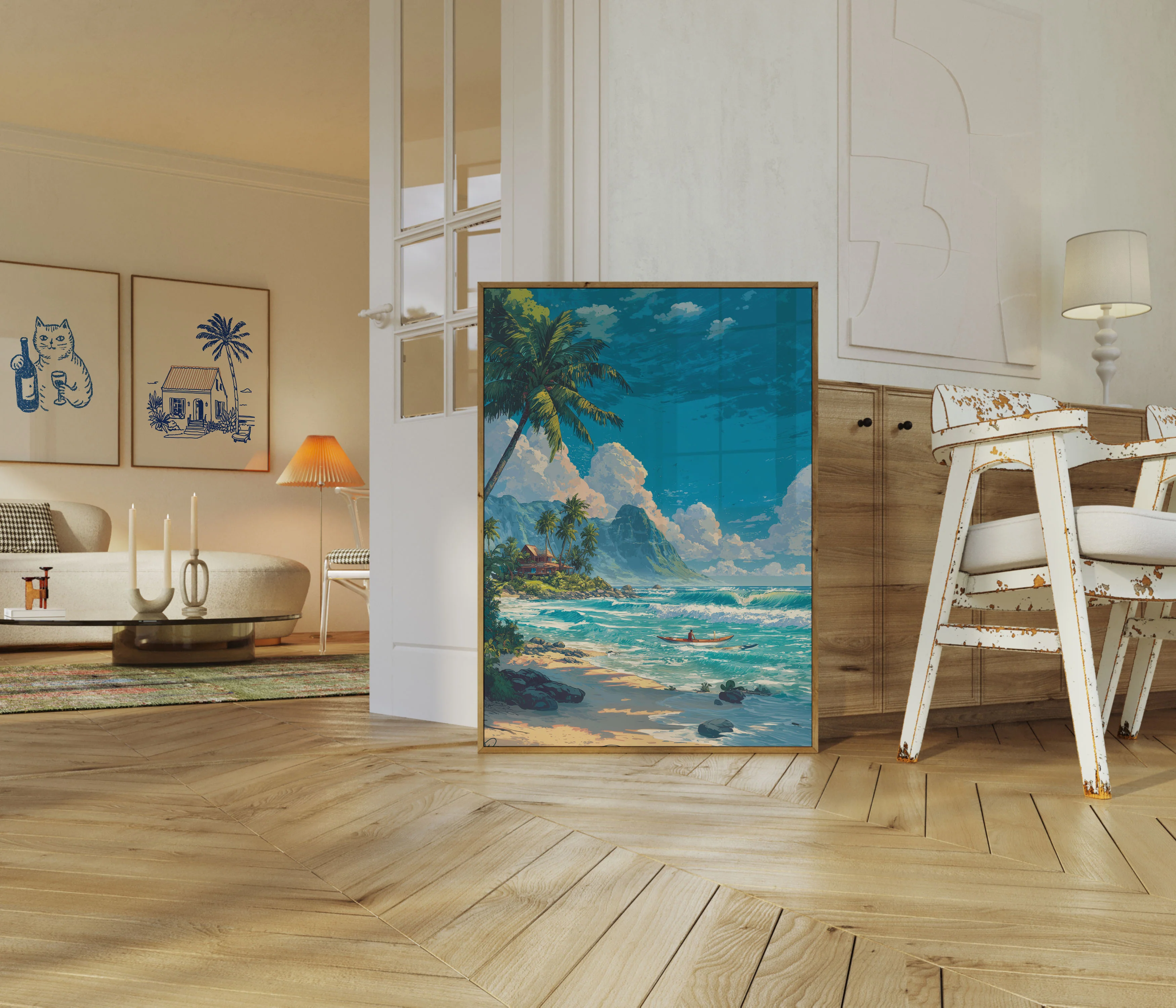 Tropical Paradise Waves Poster - Image 5
