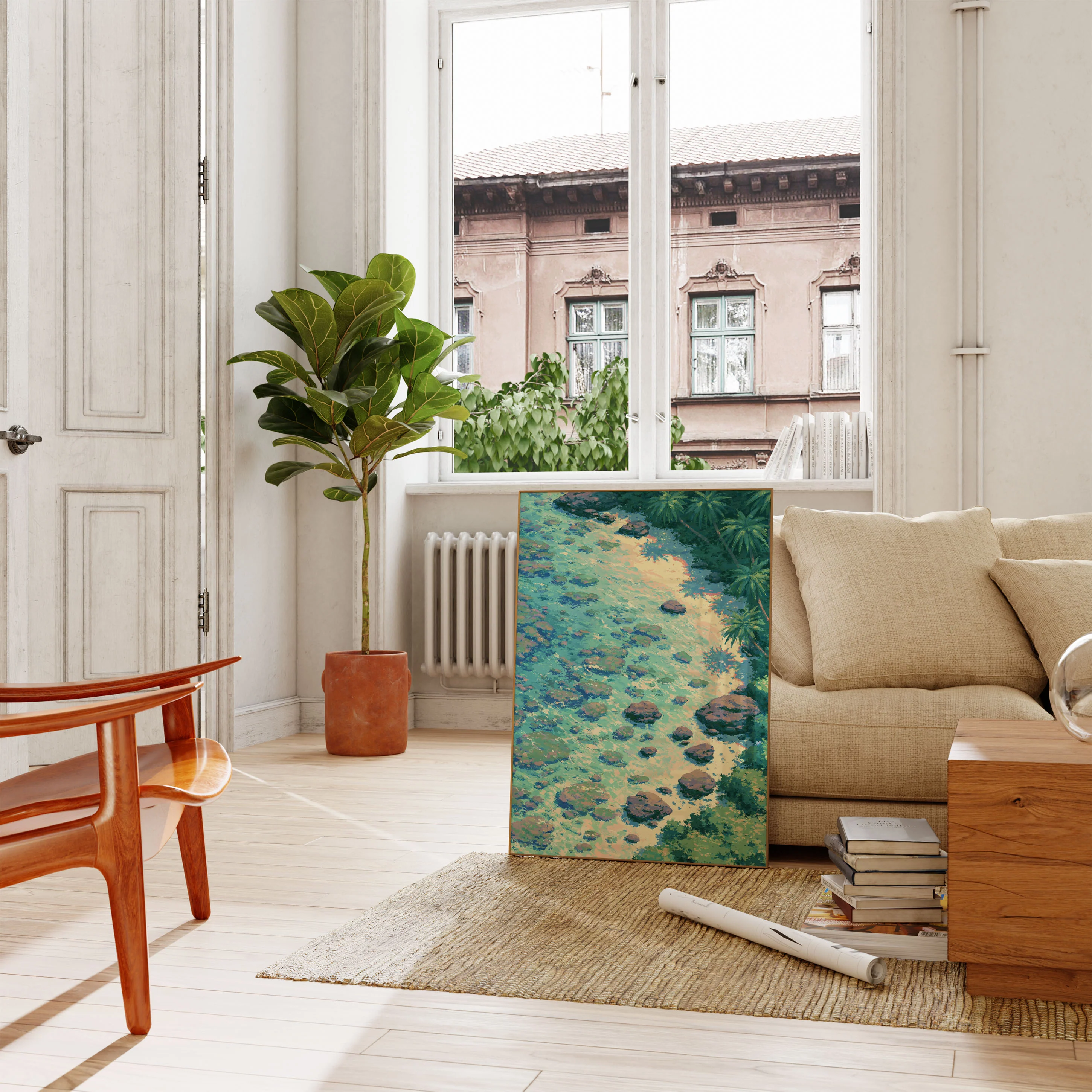 Tropical River Paradise Poster - Image 2
