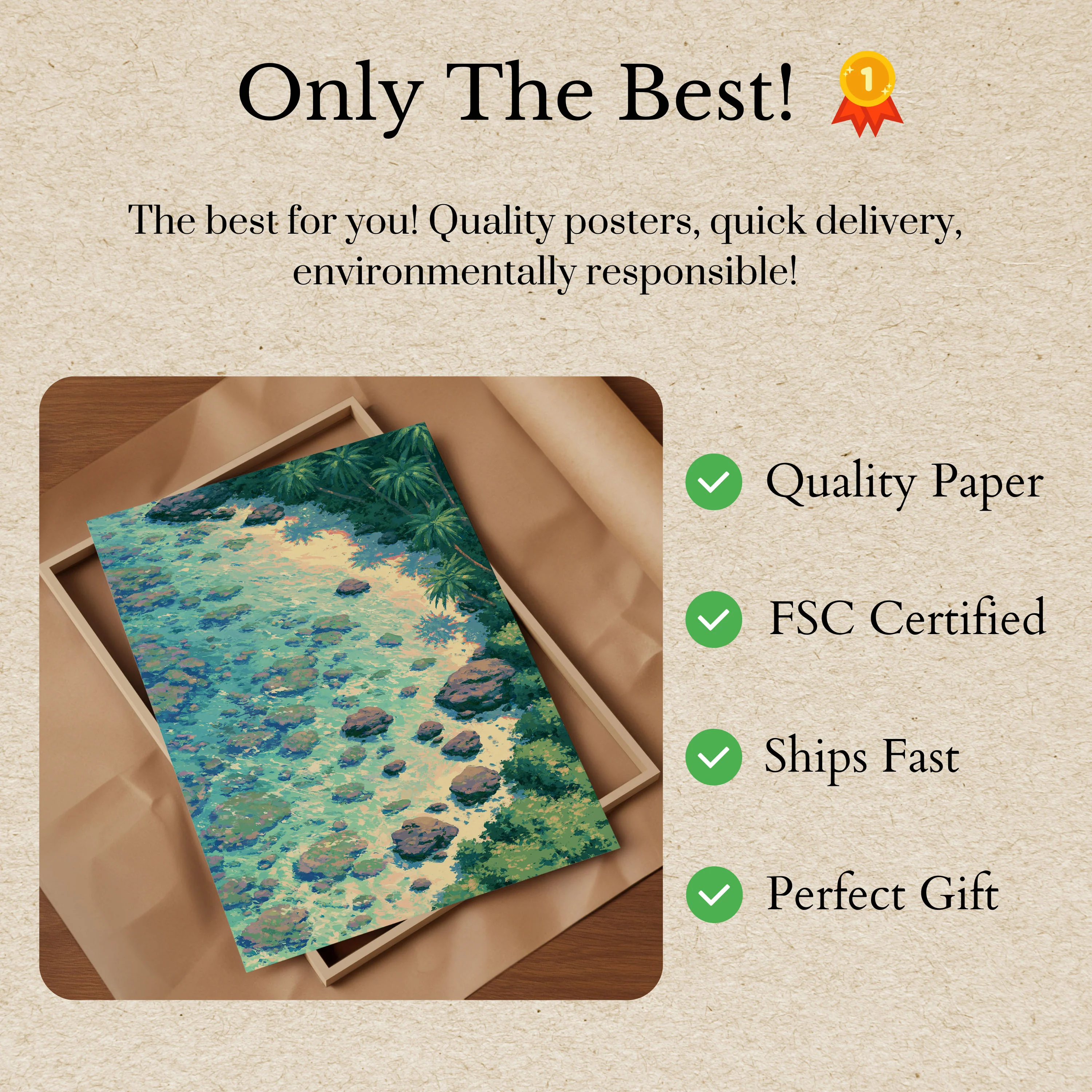 Tropical River Paradise Poster - Image 3