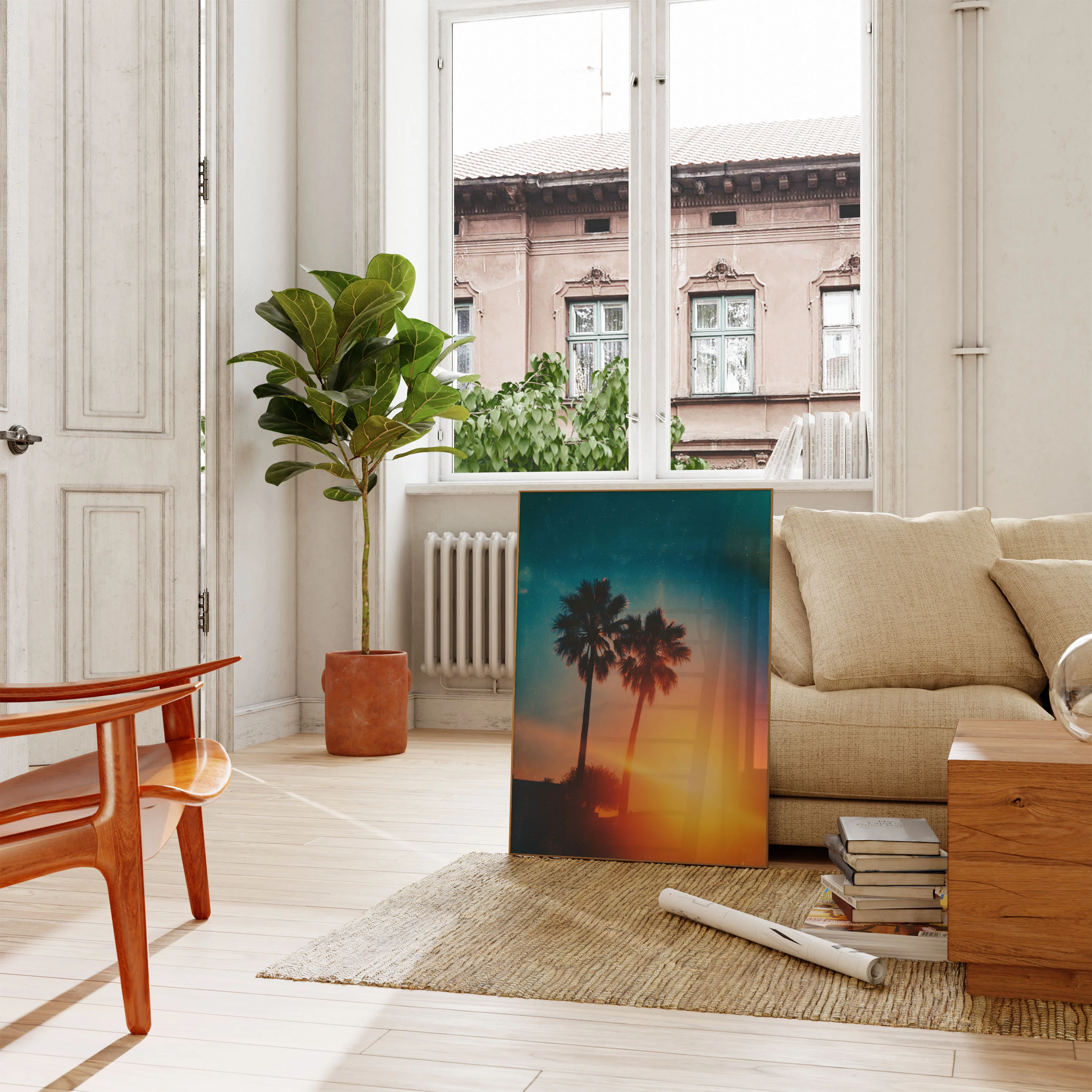 Tropical Sunset Palm Trees Poster - Image 2
