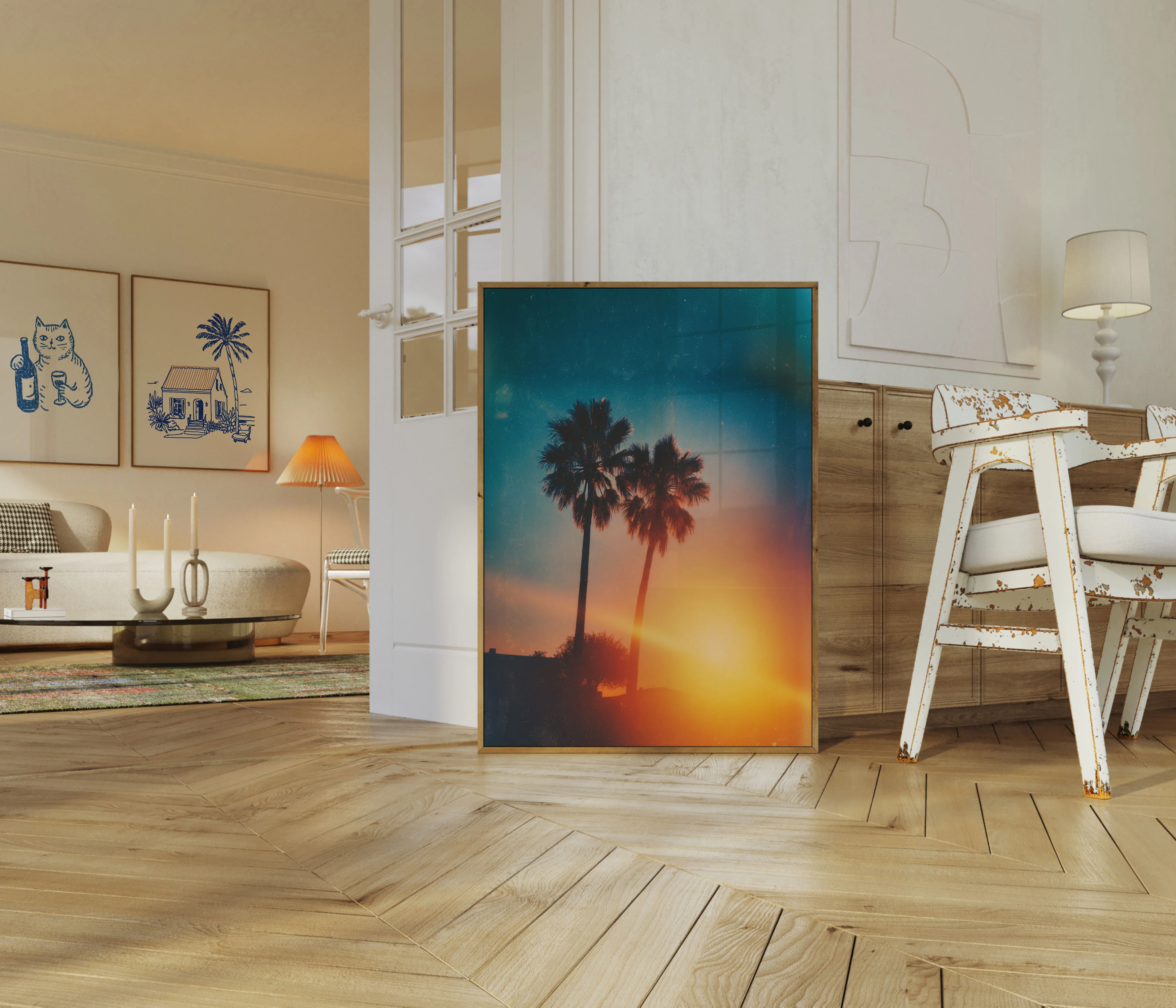 Tropical Sunset Palm Trees Poster - Image 5