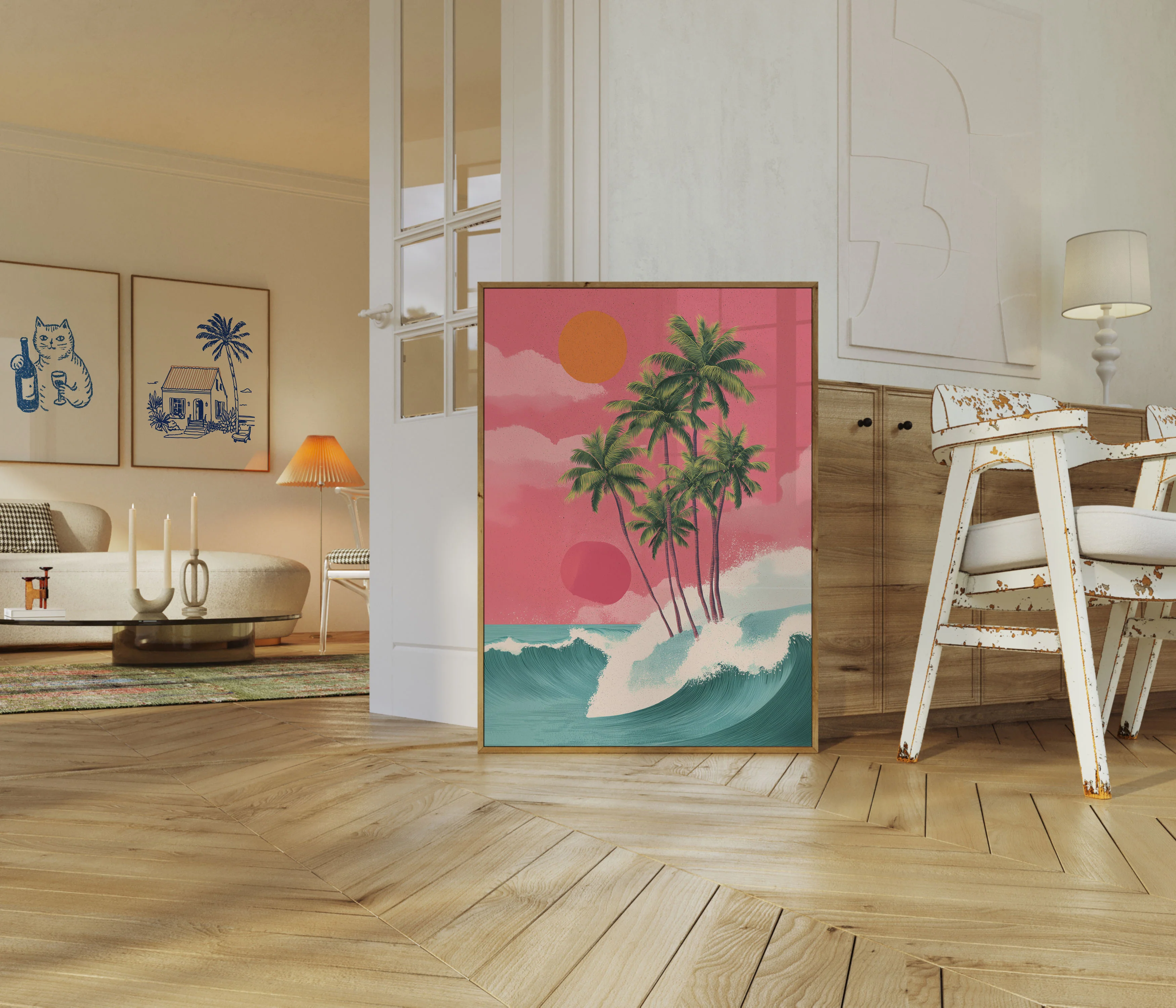 Tropical Sunset Surf Poster - Image 5