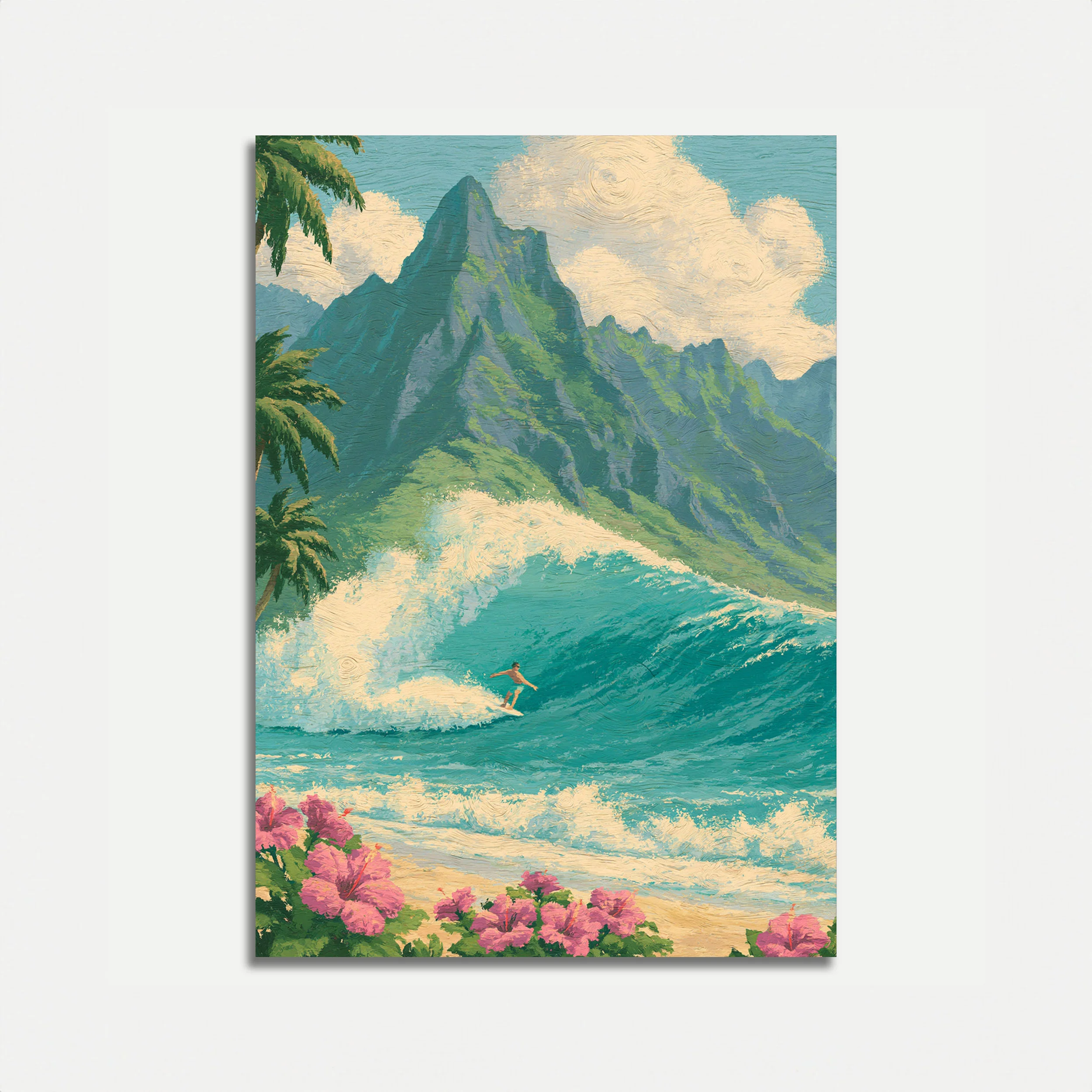 Tropical Surfer Paradise Poster