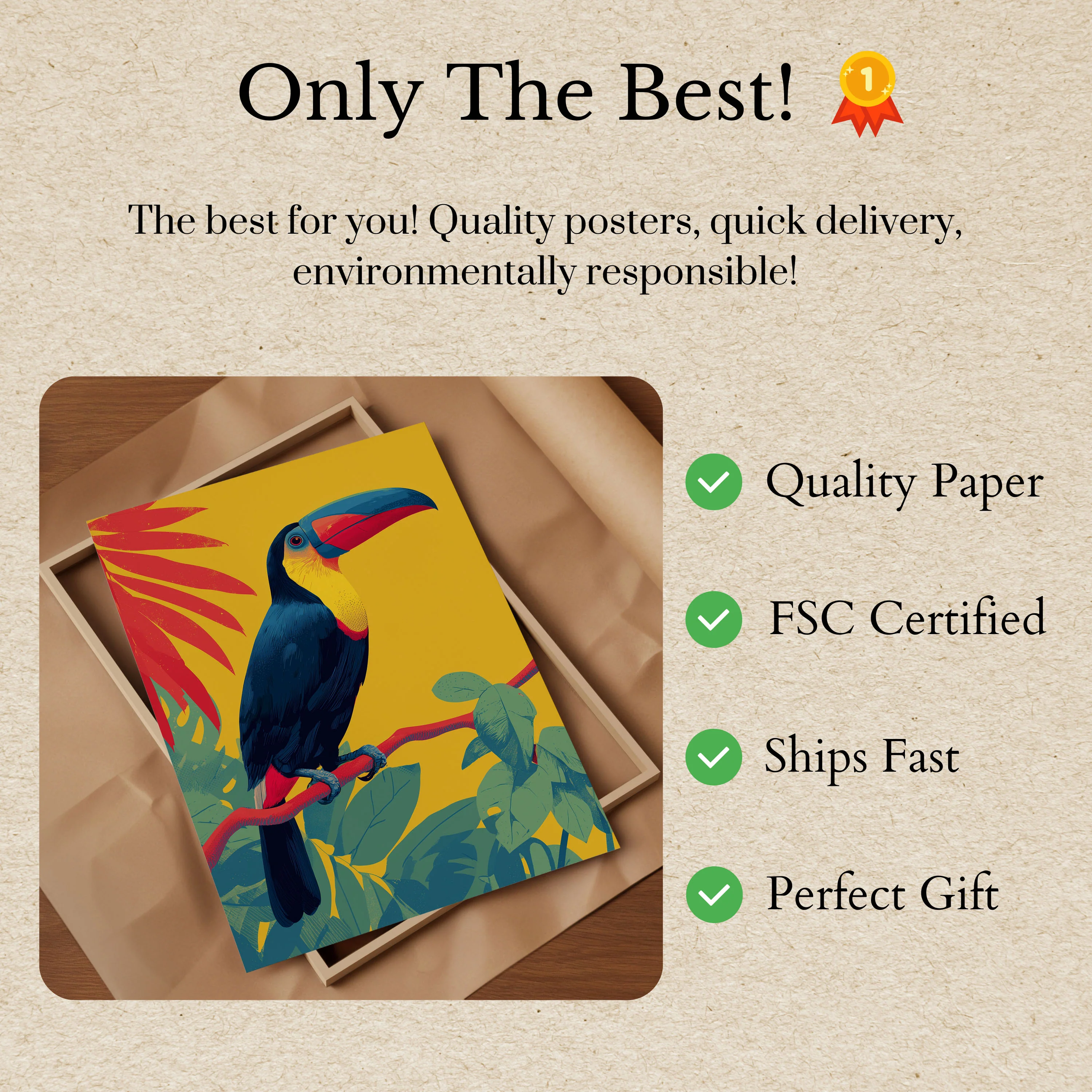 Tropical Toucan Bird Poster - Image 3