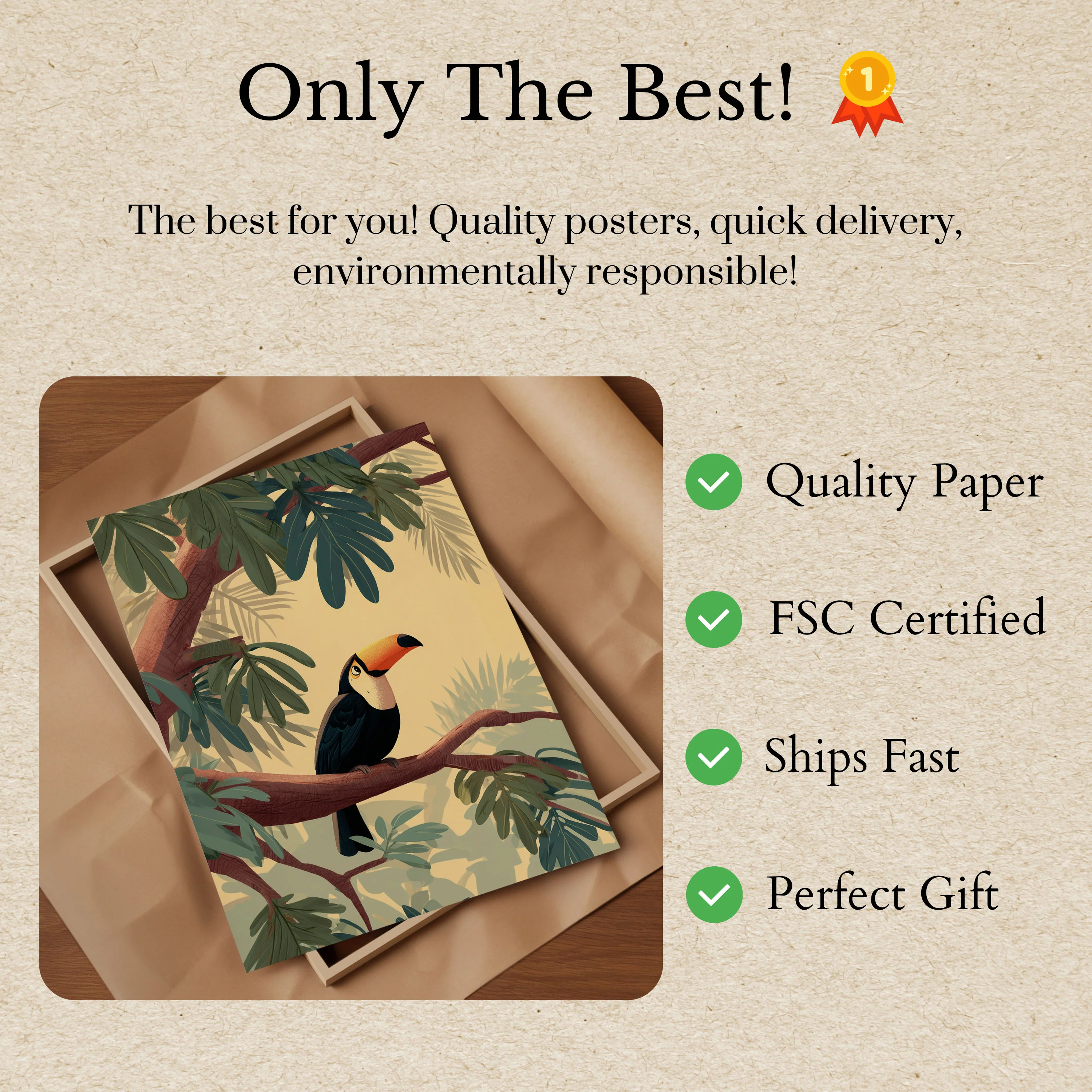 Tropical Toucan Forest Poster - Image 3