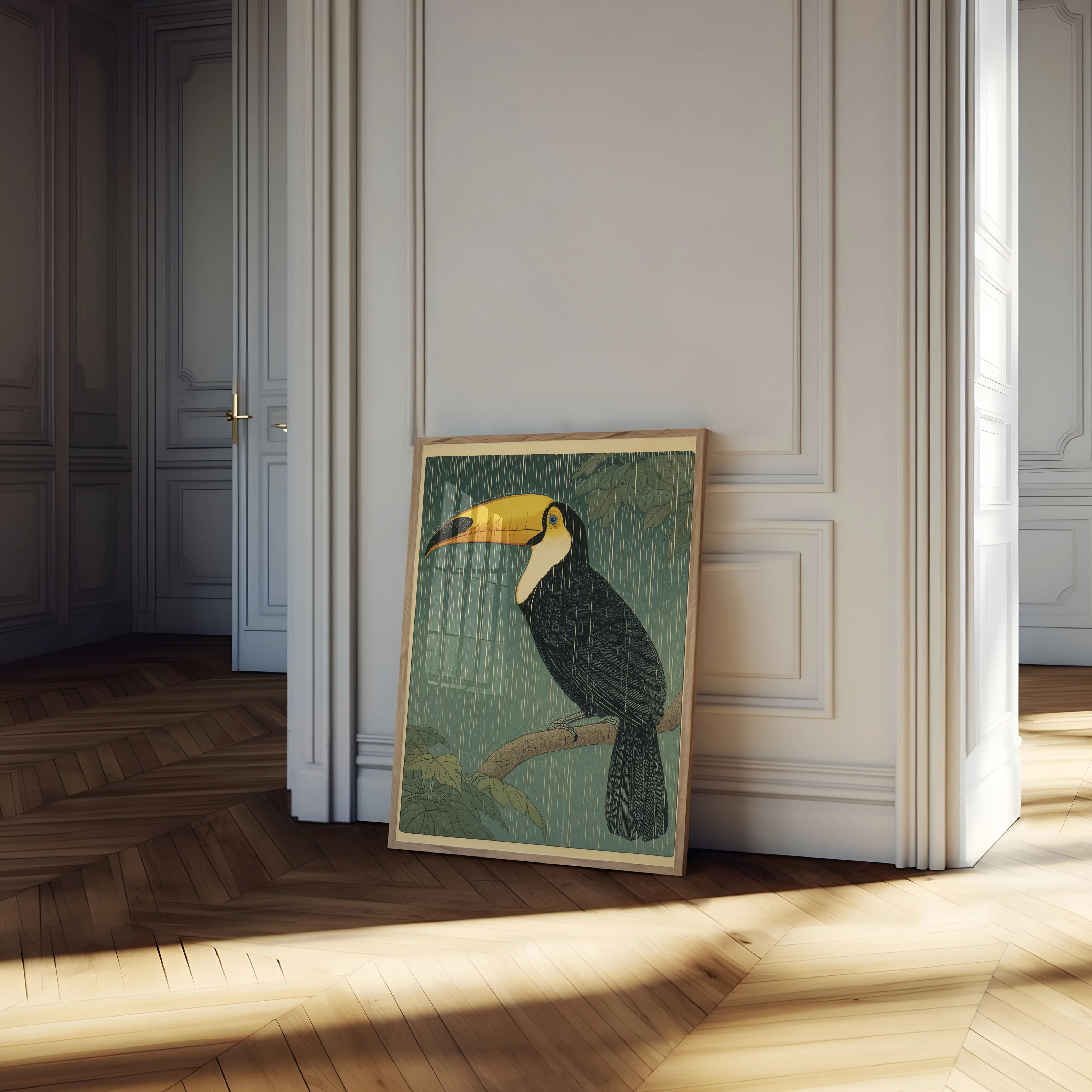 Tropical Toucan in the Rain Poster - Image 4