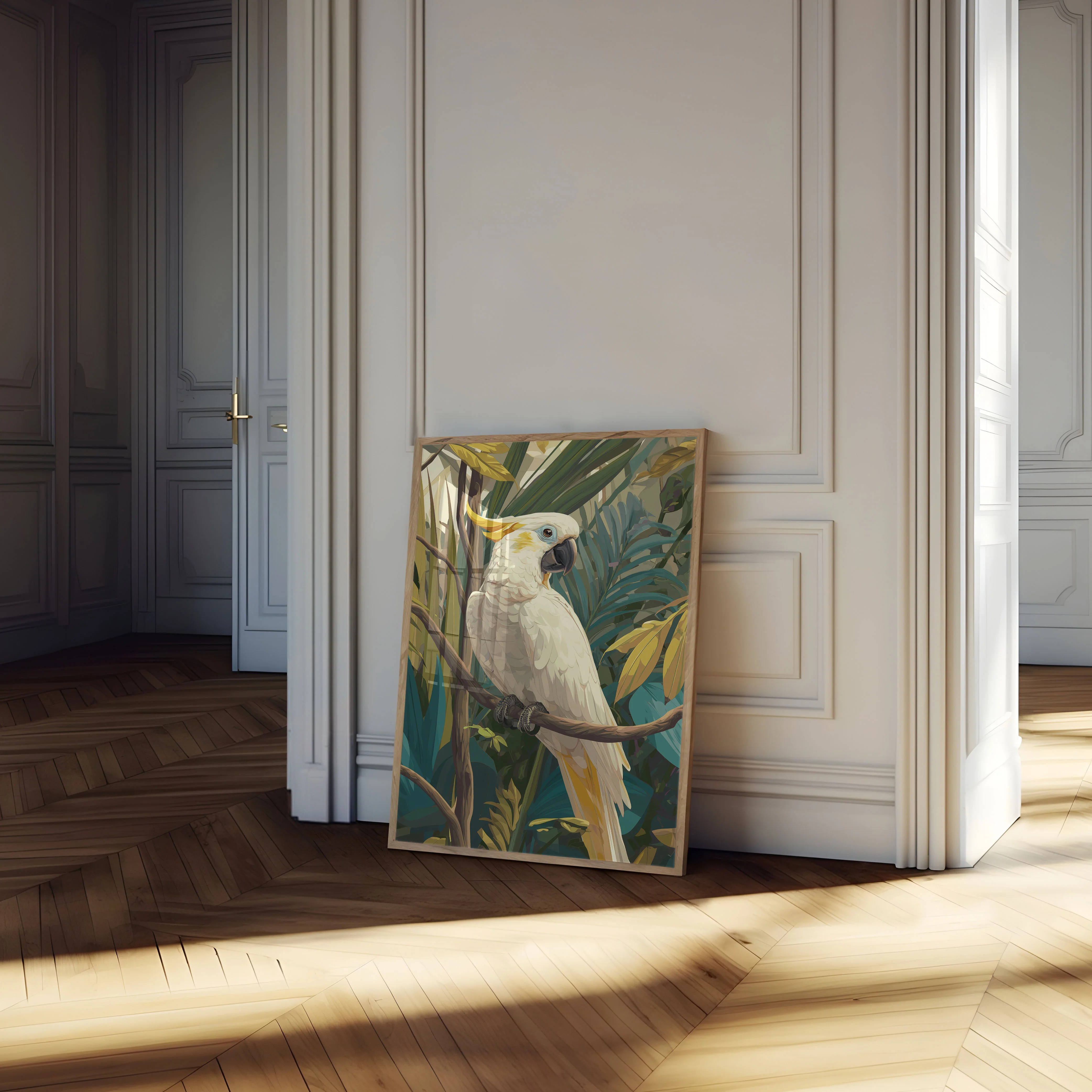 Tropical White Cockatoo Poster - Image 4